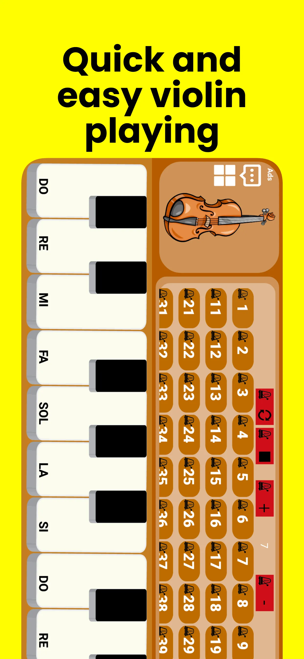 Violin keyboard | Indus Appstore | Screenshot