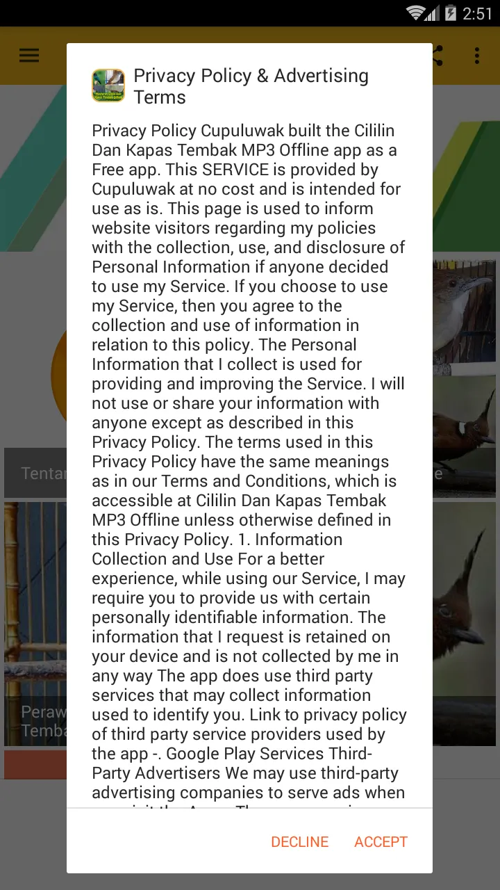 Masteran Cililin Kapas Tembak | Indus Appstore | Screenshot