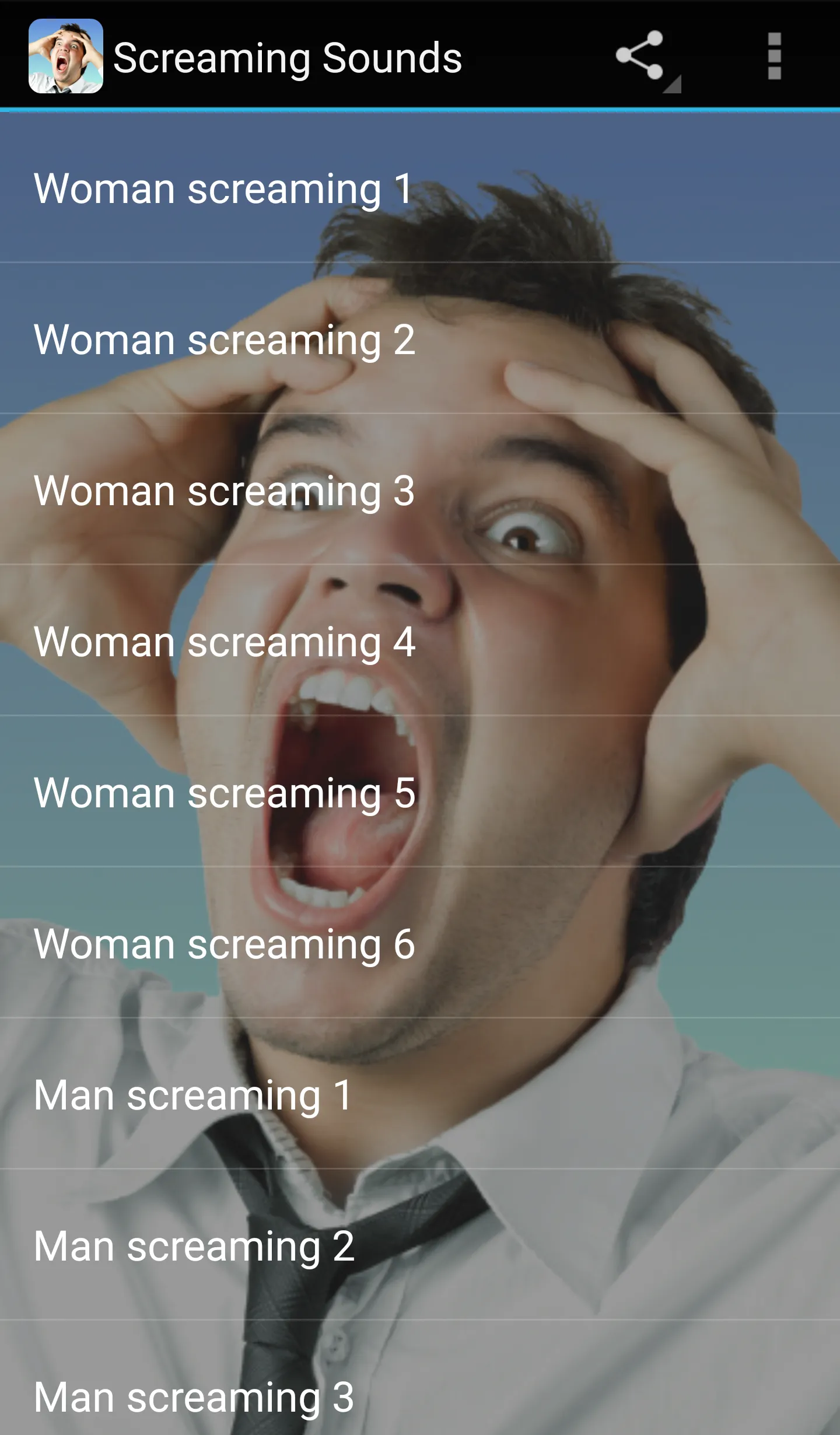 Screaming Sounds Prank | Indus Appstore | Screenshot