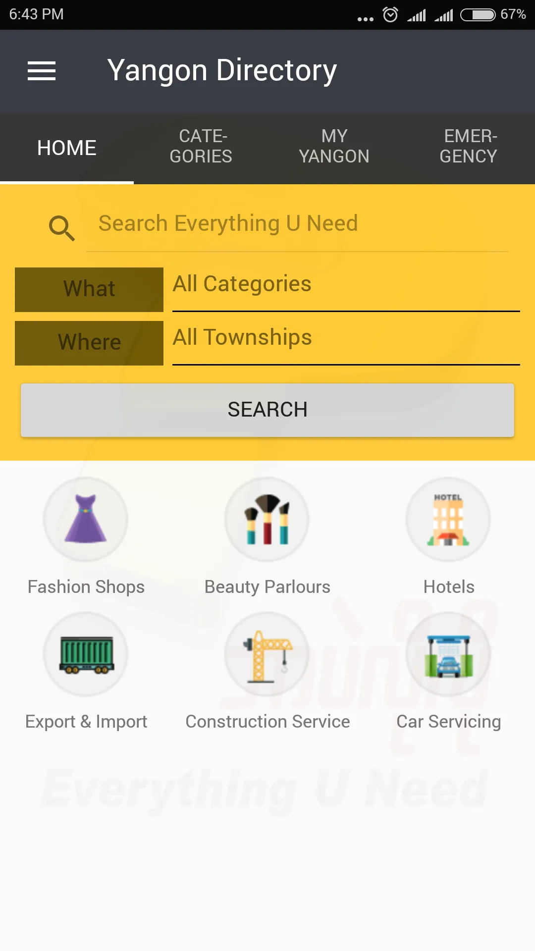 Yangon Directory | Indus Appstore | Screenshot