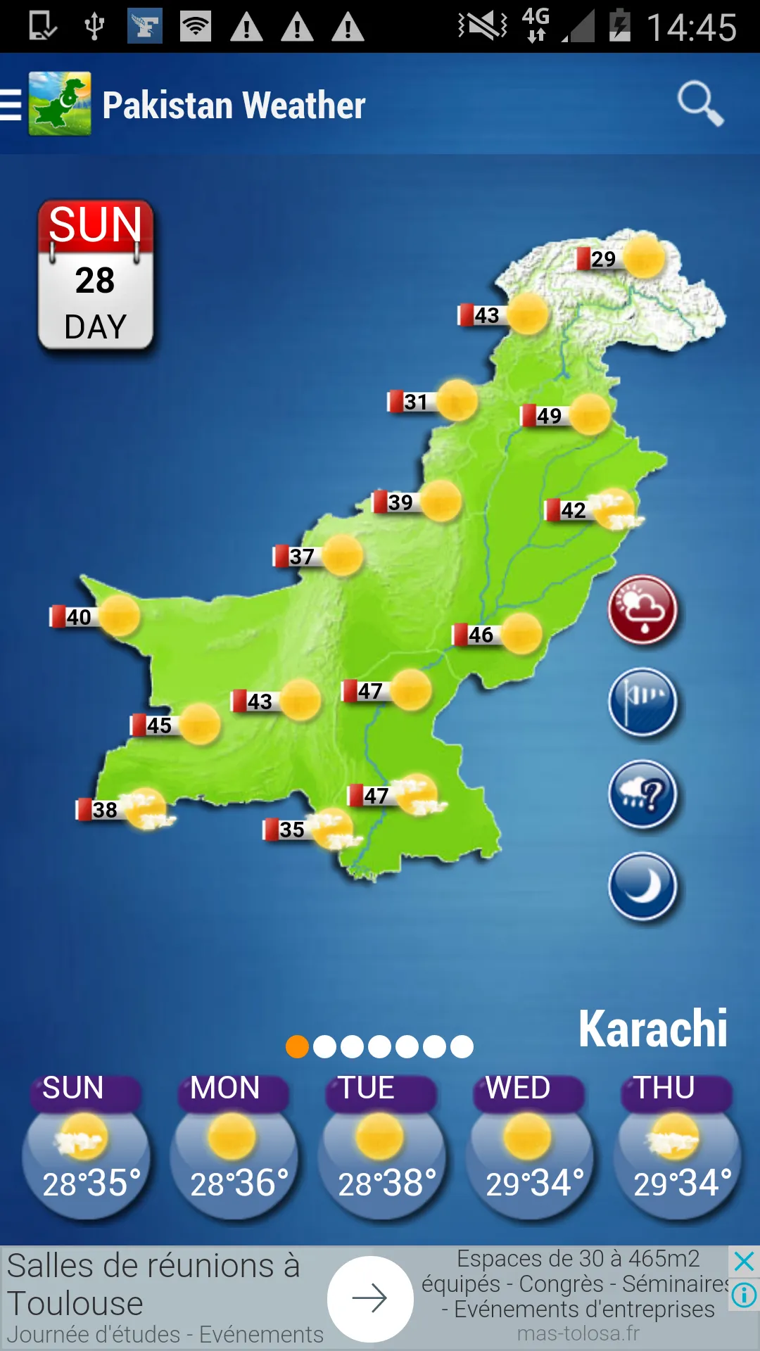 Pakistan Weather | Indus Appstore | Screenshot