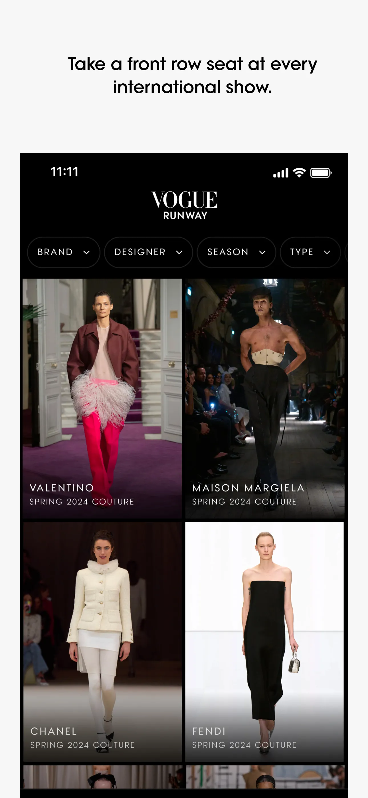 Vogue Runway Fashion Shows | Indus Appstore | Screenshot