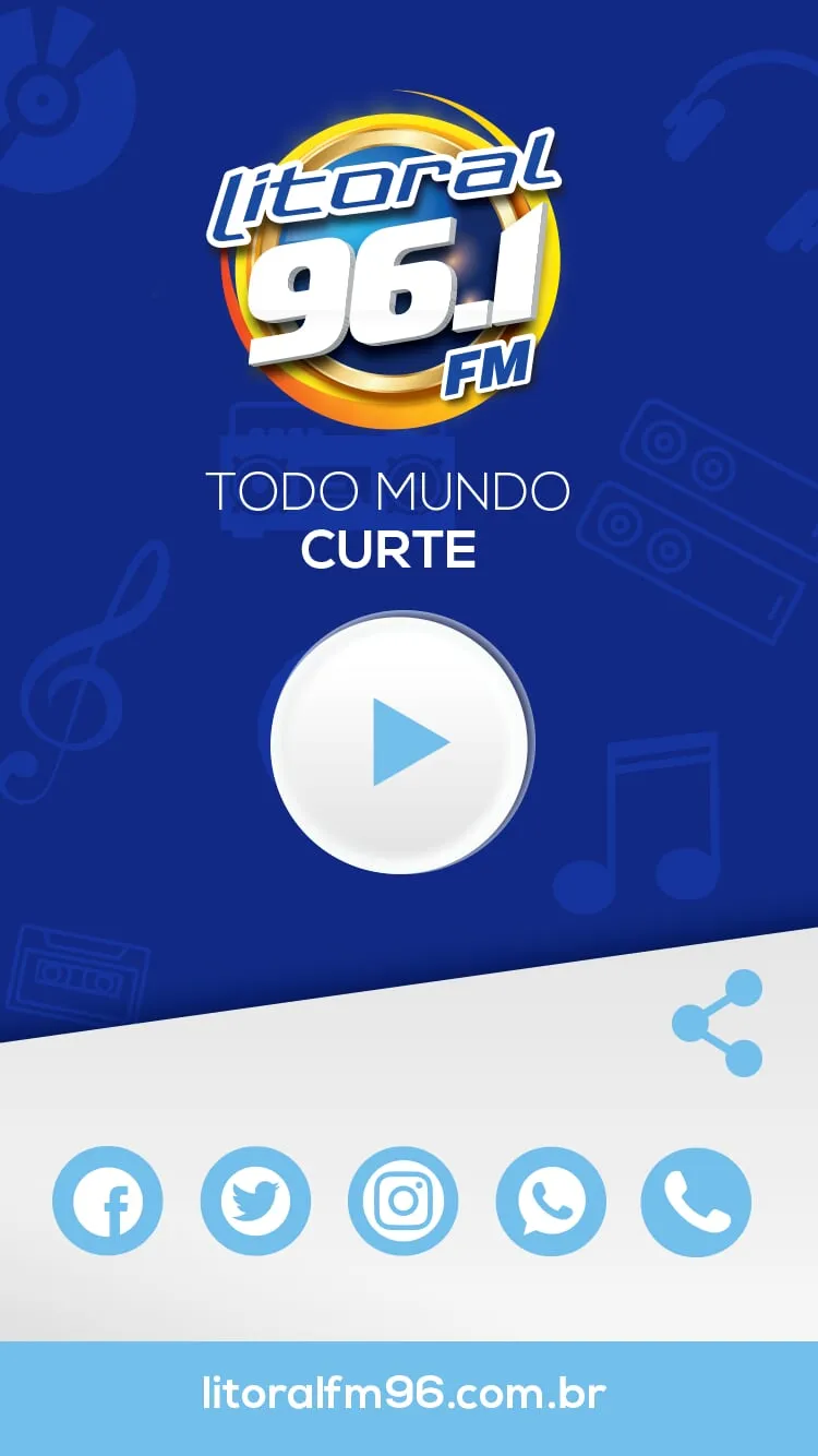 Rádio Litoral 96.1 FM | Indus Appstore | Screenshot