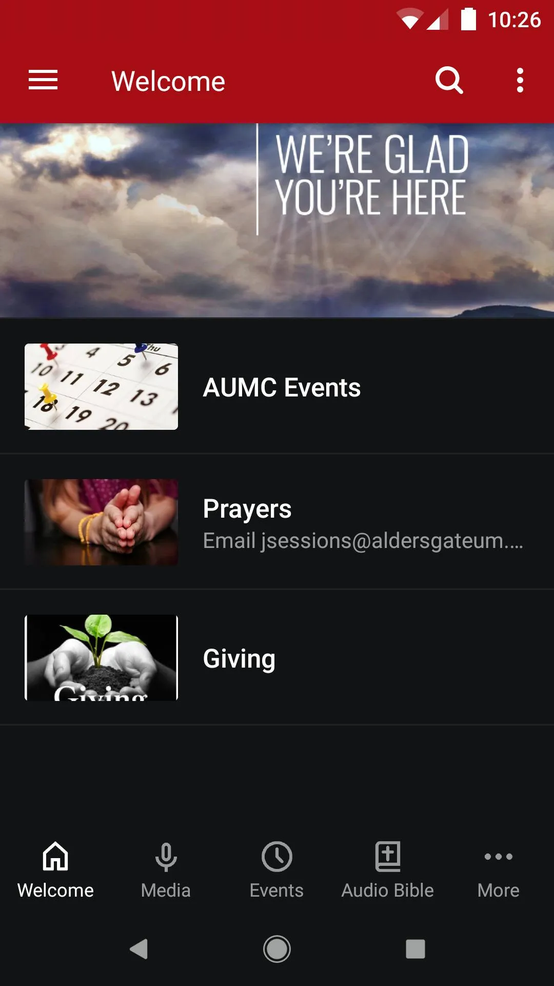 Aldersgate UMC (Augusta) | Indus Appstore | Screenshot