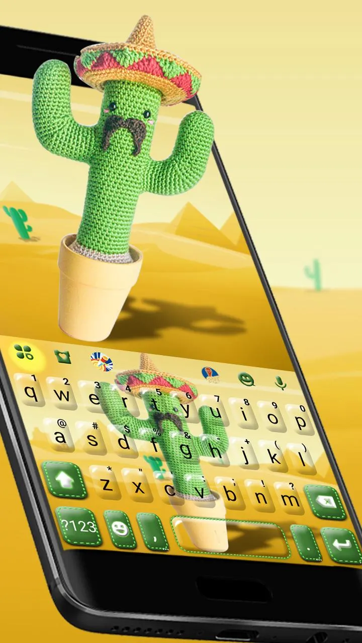 Knitted Cactus Keyboard Theme | Indus Appstore | Screenshot