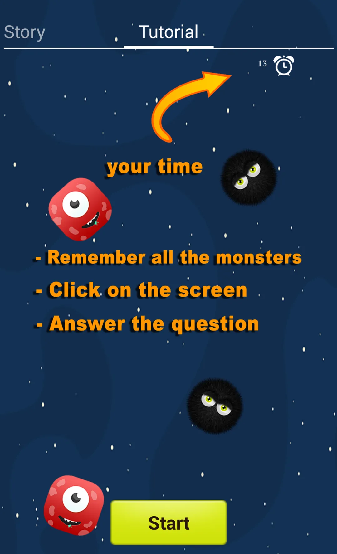 Space Monsters - Train Memory | Indus Appstore | Screenshot