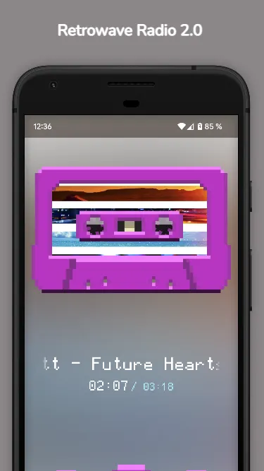 Retrowave Radio 2.0 | Indus Appstore | Screenshot