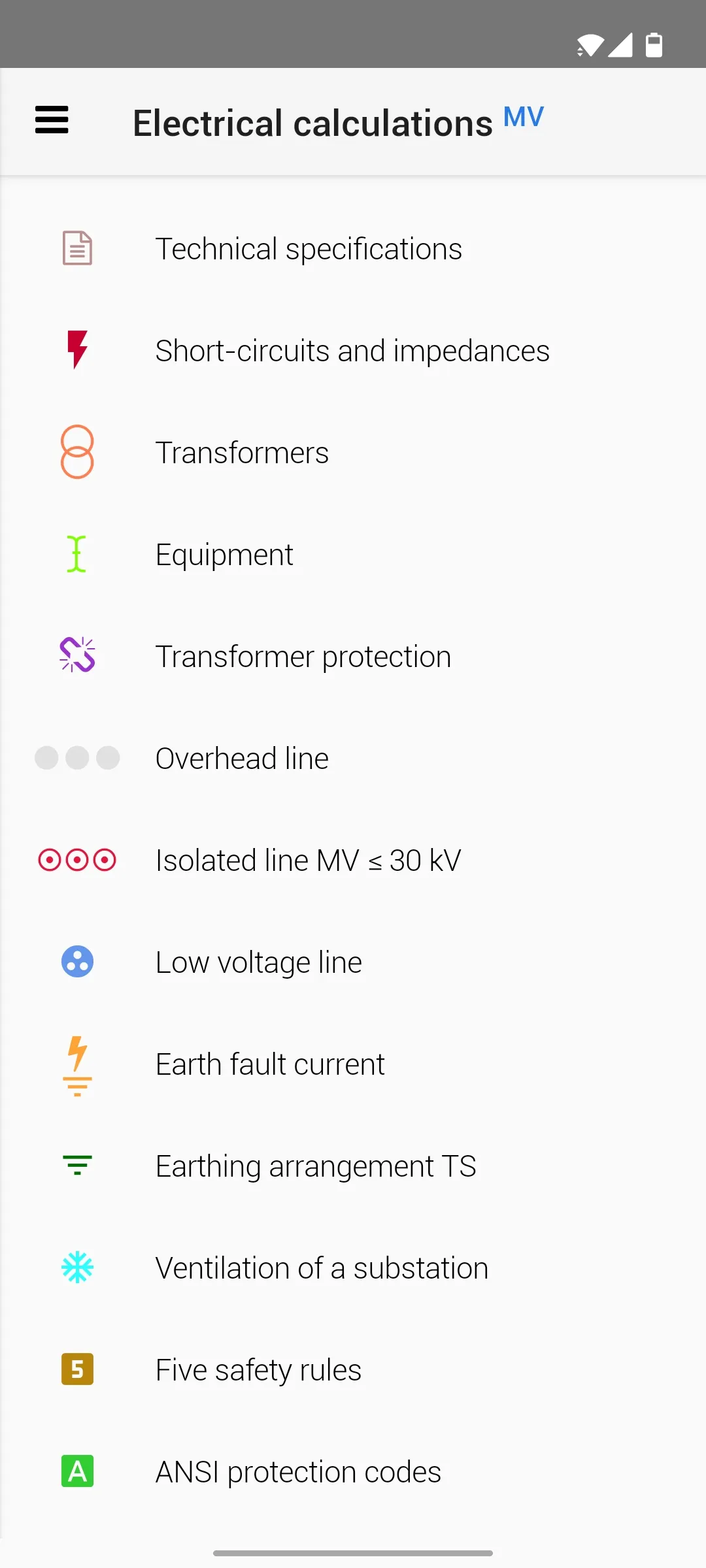 Medium Voltage Calculations | Indus Appstore | Screenshot