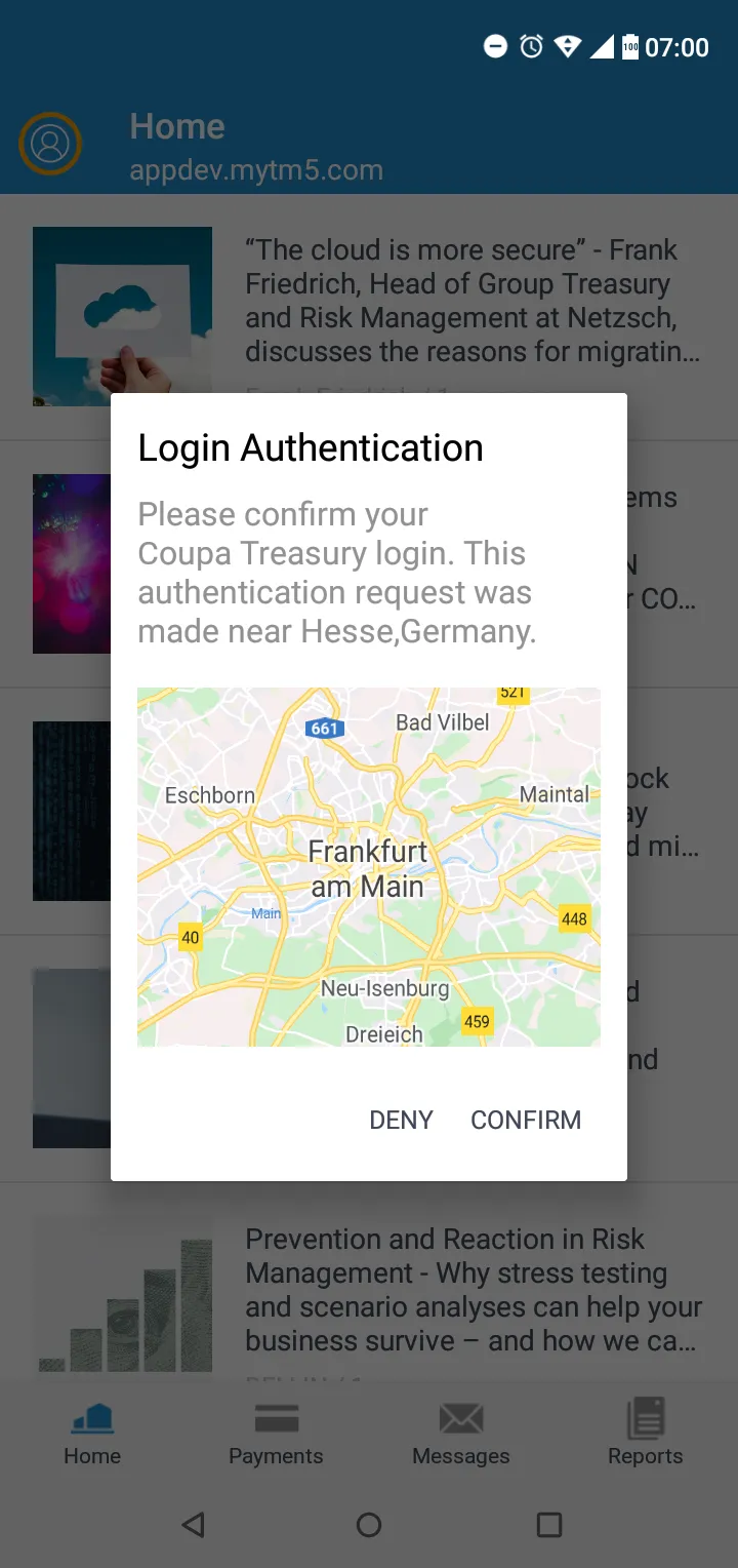 Coupa Treasury | Indus Appstore | Screenshot