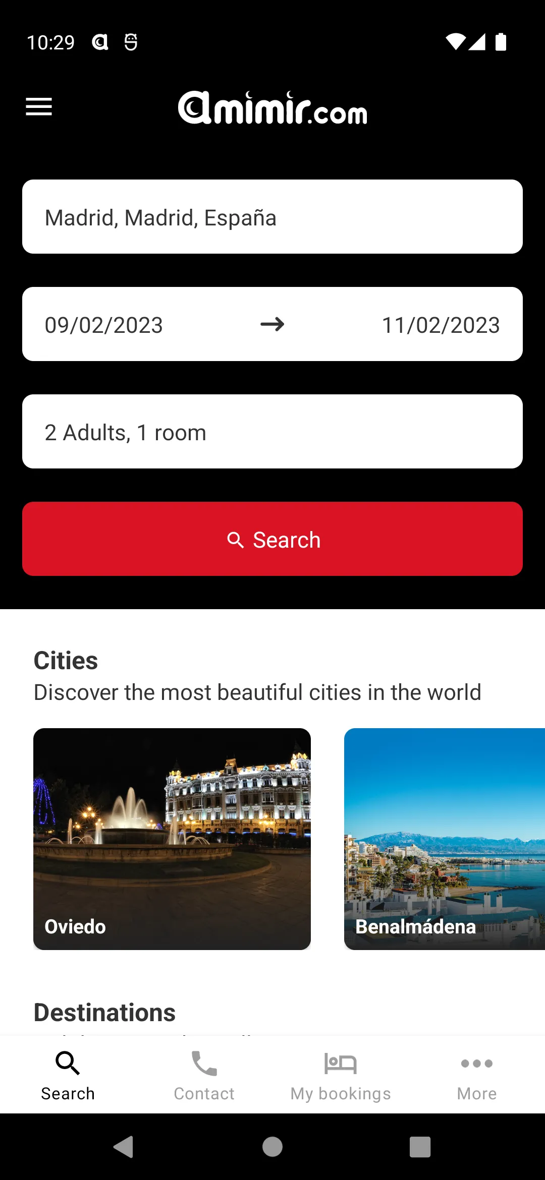 Amimir - Your Hotel Searcher | Indus Appstore | Screenshot