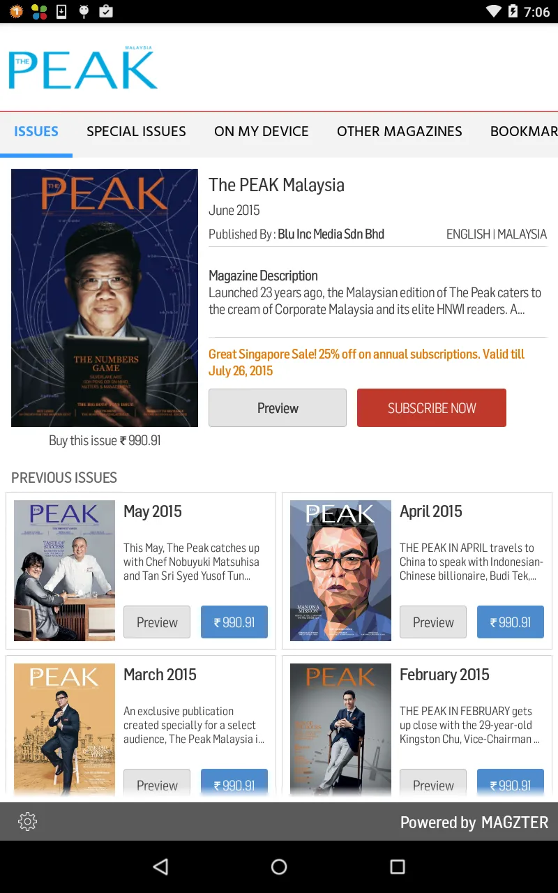 The PEAK Malaysia | Indus Appstore | Screenshot