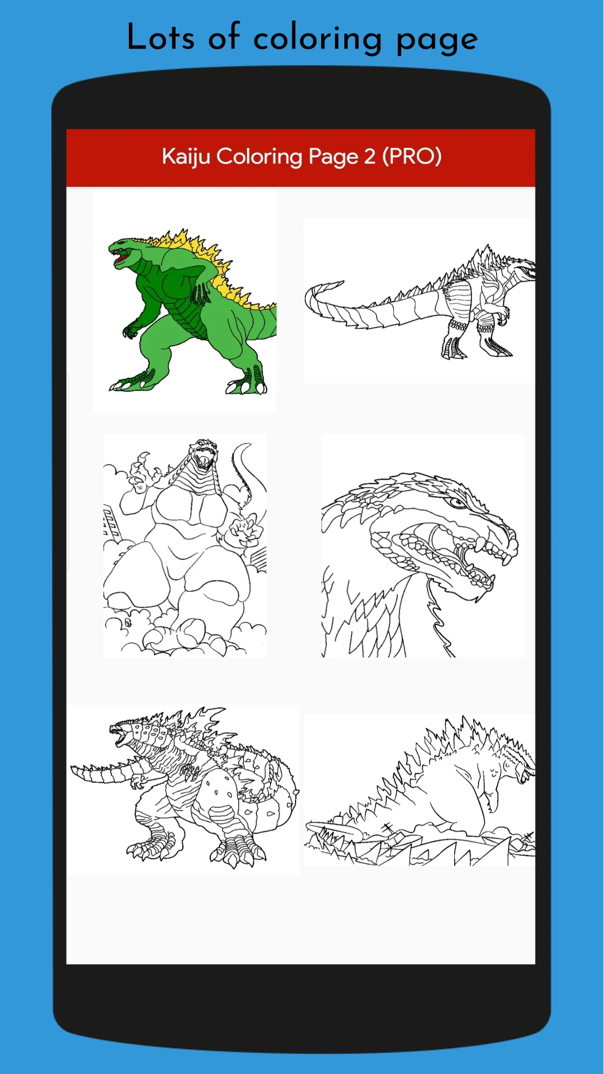 Monster Kaiju Coloring Book | Indus Appstore | Screenshot