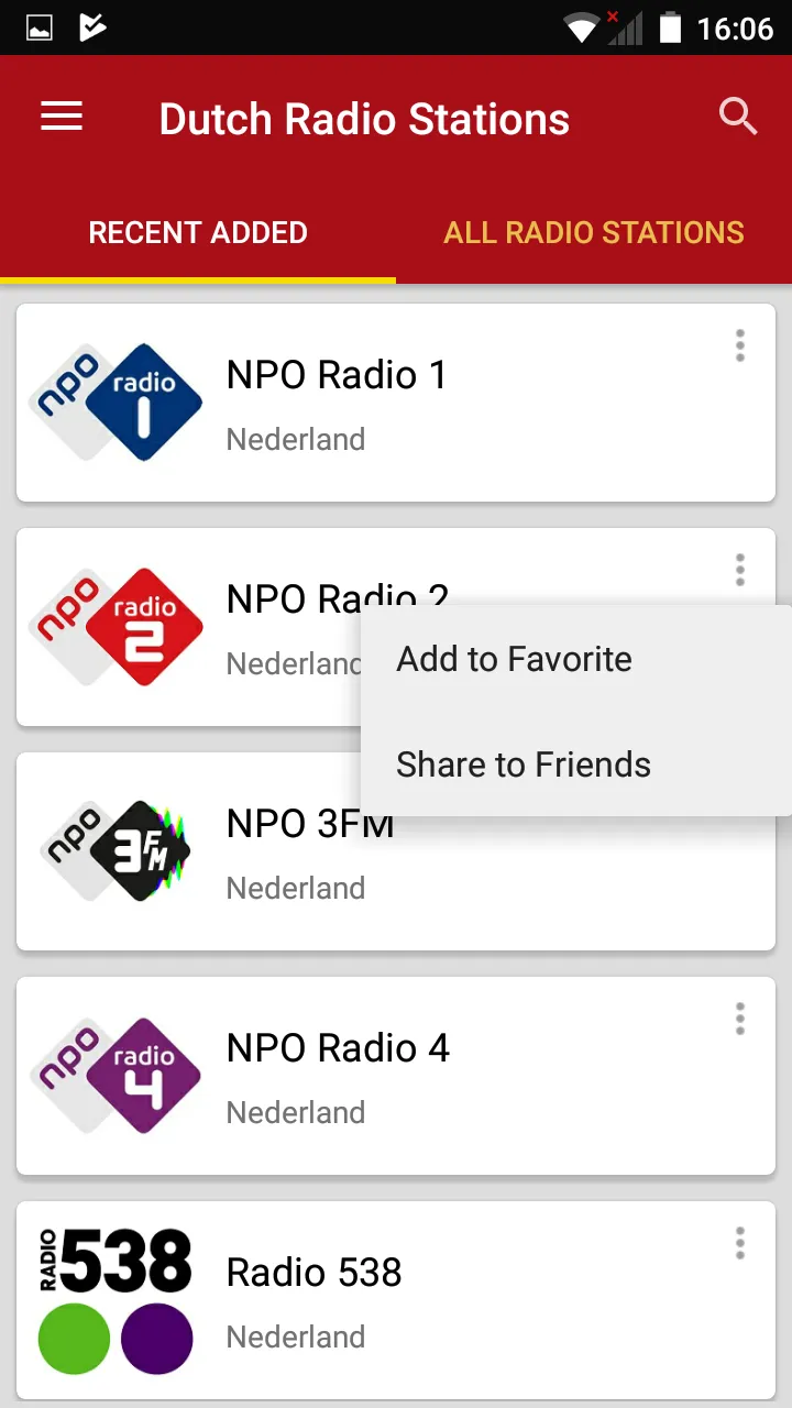 Netherlands Radio Stations | Indus Appstore | Screenshot