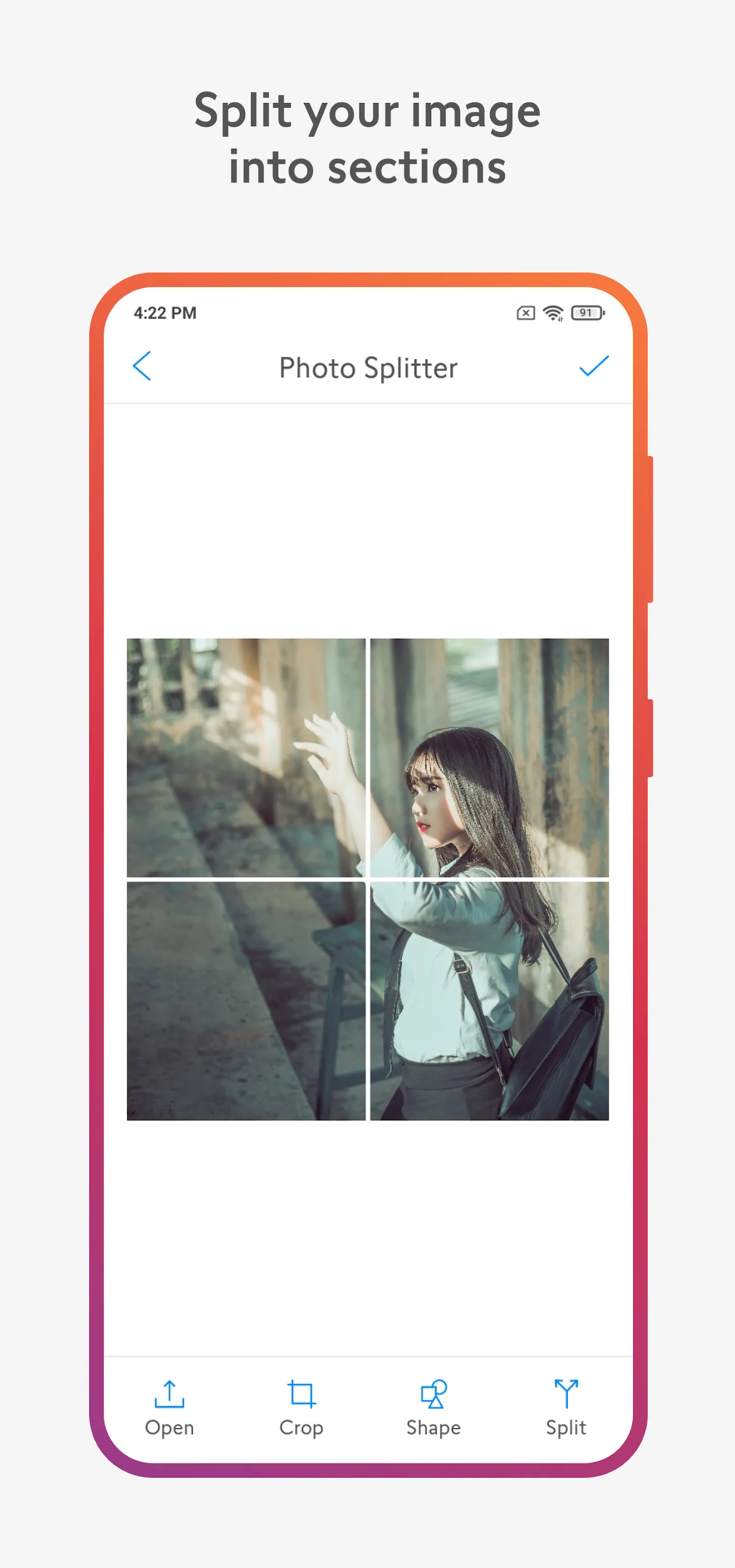 Photo Splitter - Grid Maker | Indus Appstore | Screenshot