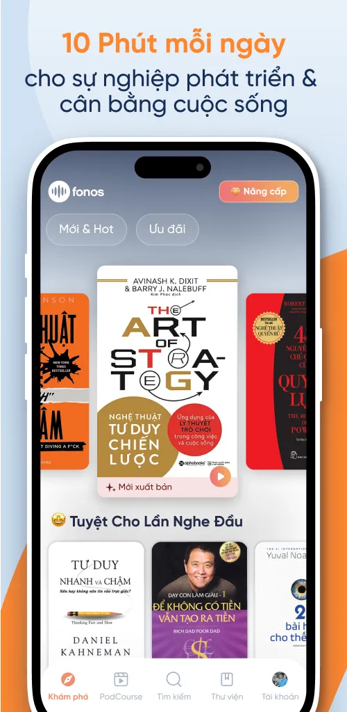 Fonos: Sách nói & PodCourse | Indus Appstore | Screenshot