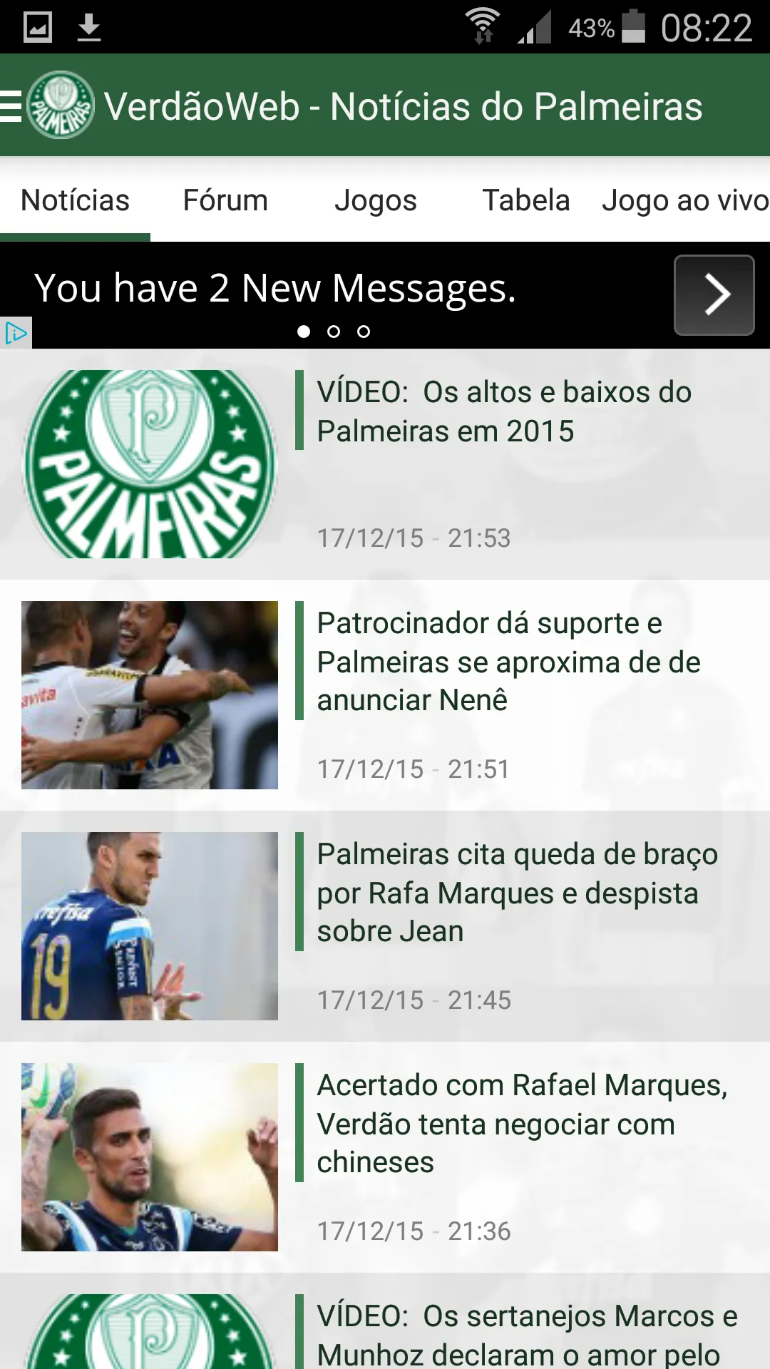 VerdãoWeb - Notícias do Palmei | Indus Appstore | Screenshot