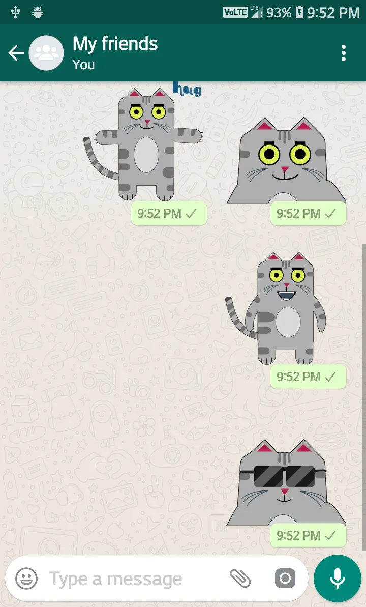 Tabby Tom Stickers | Indus Appstore | Screenshot