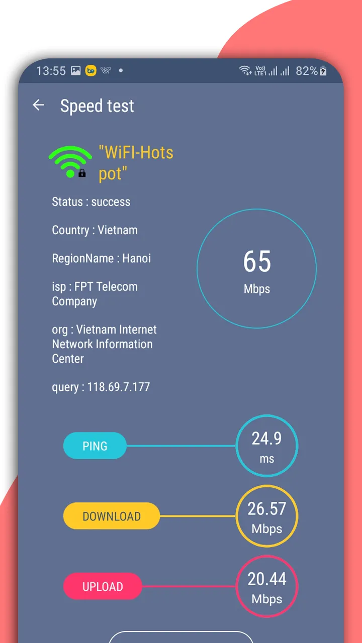 5G & Wi-Fi internet speed test | Indus Appstore | Screenshot