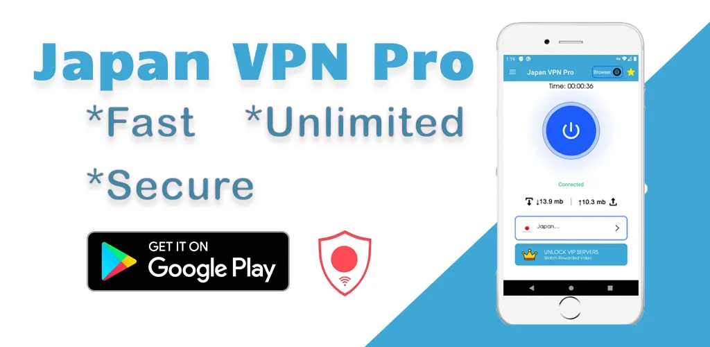 Japan VPN Pro : VPN For Japan | Indus Appstore | Screenshot