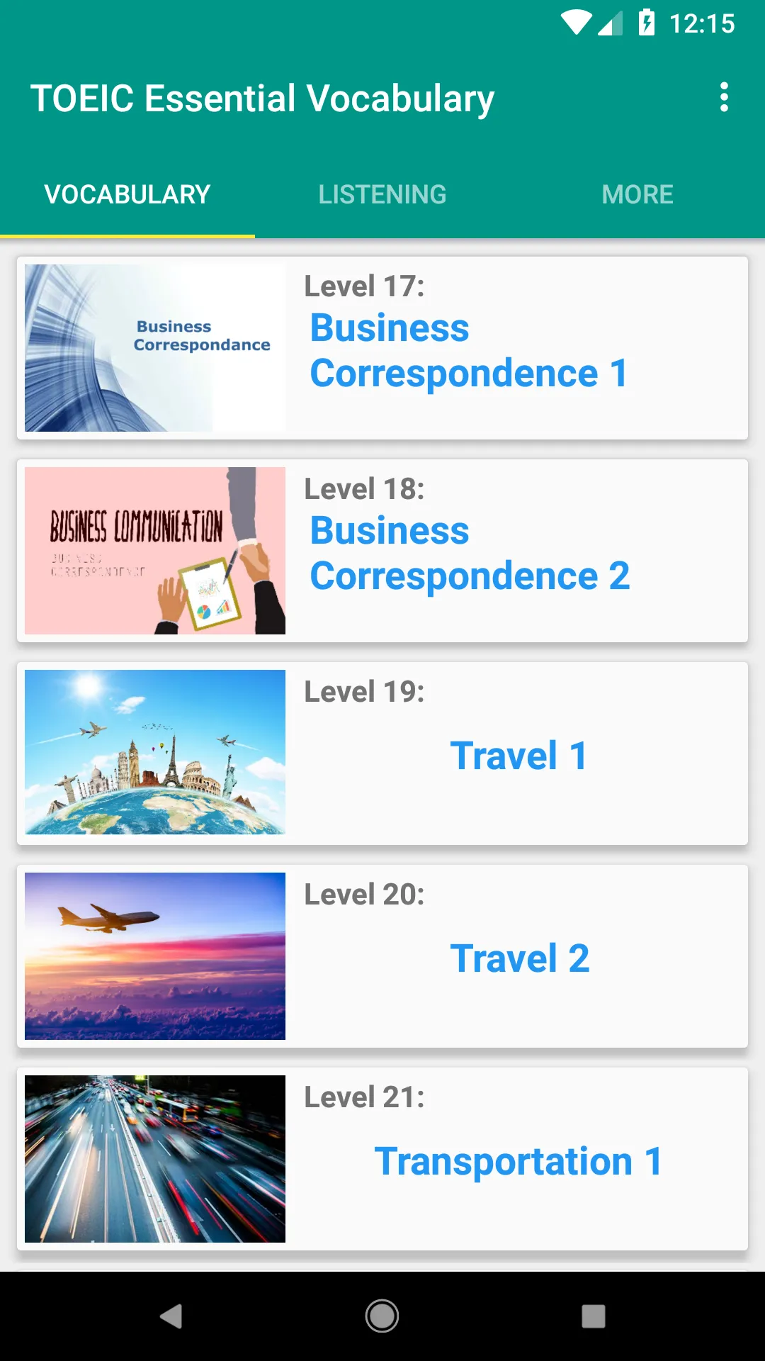 TOEIC Listening & Vocabulary | Indus Appstore | Screenshot