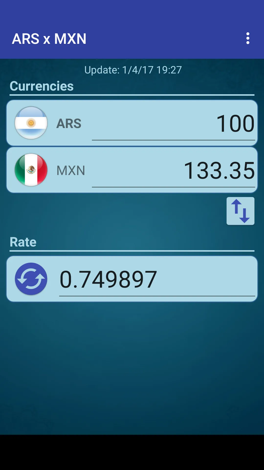 Argentine Peso x Mexican Peso | Indus Appstore | Screenshot