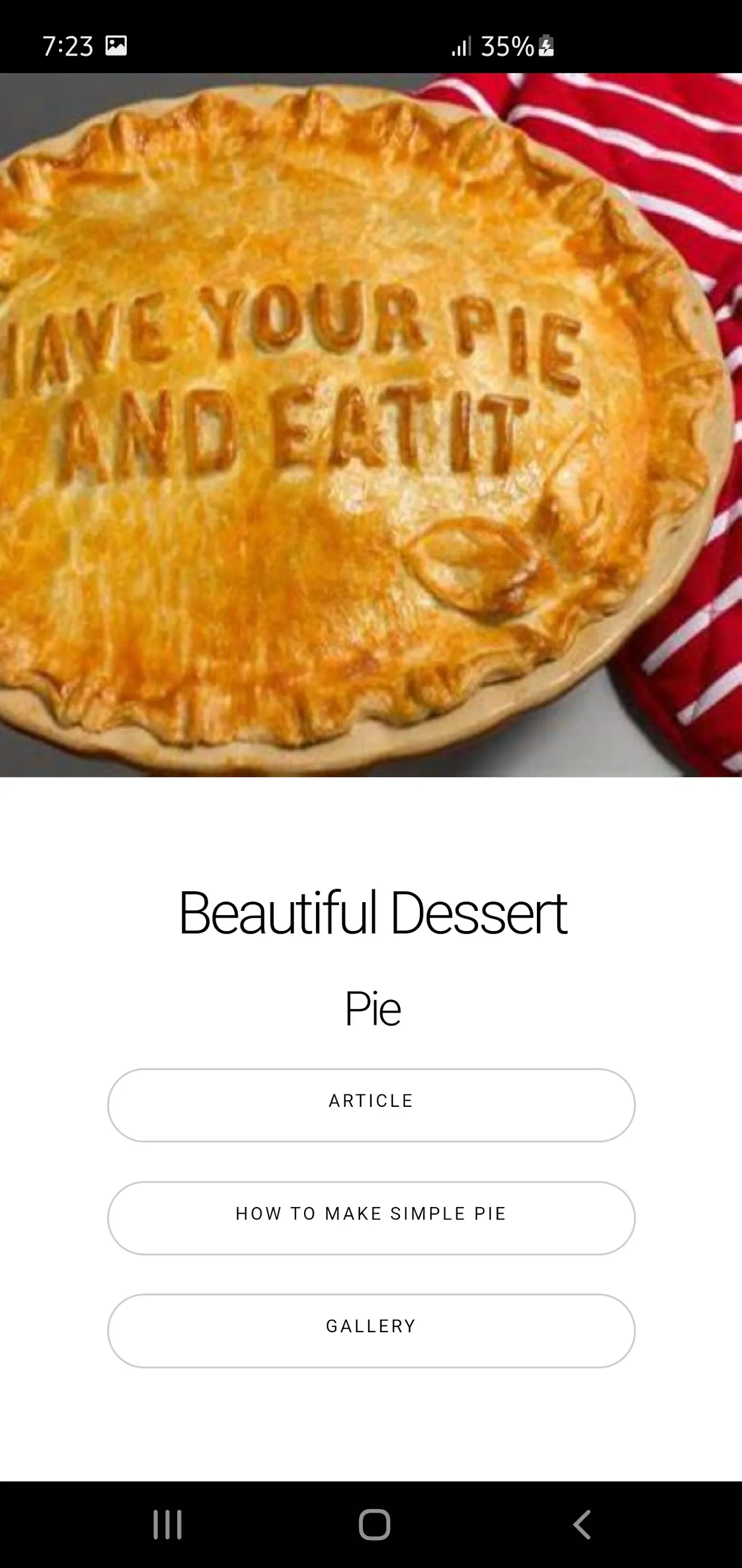 Pie Maker - Cooking Guide | Indus Appstore | Screenshot