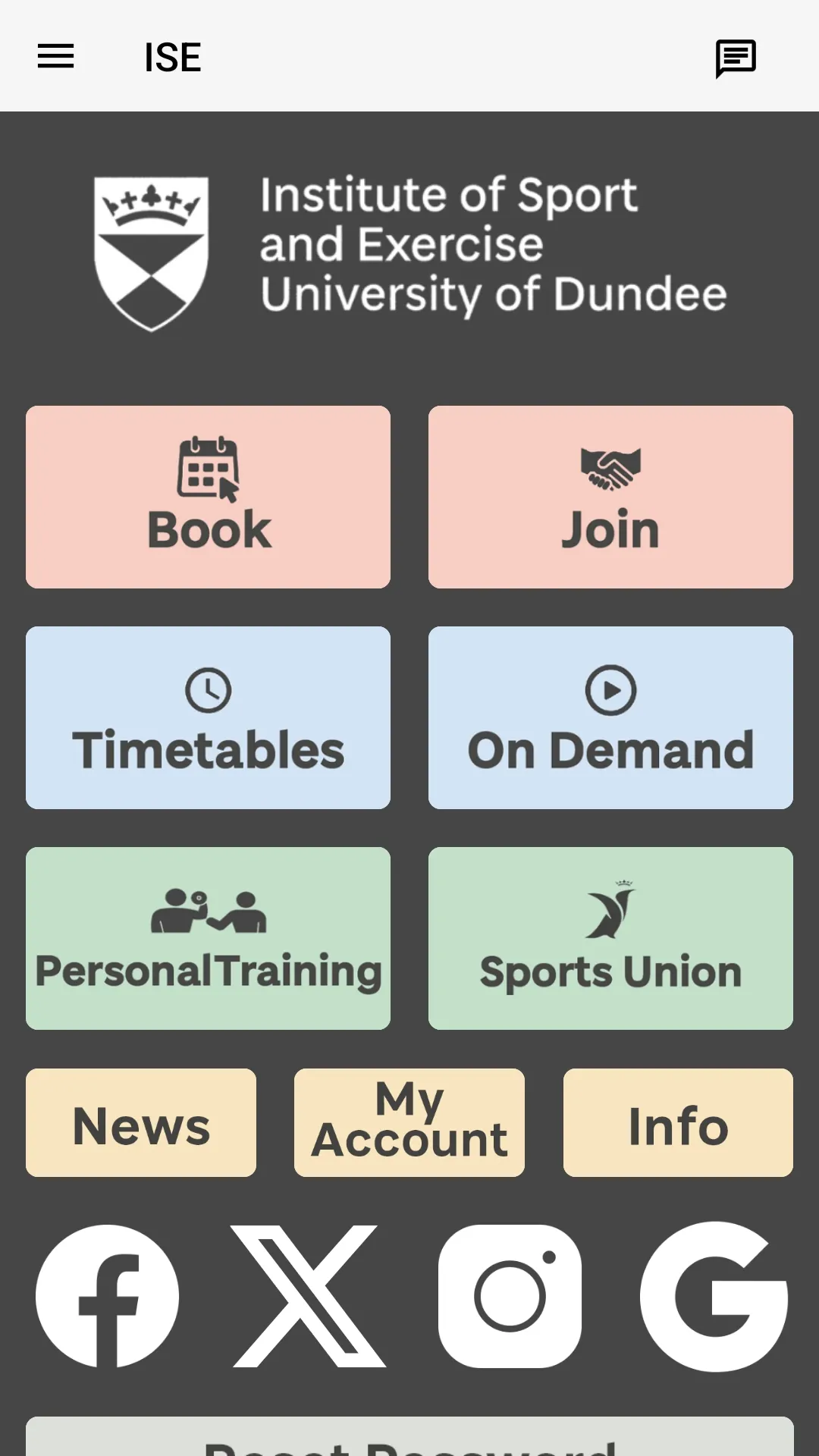 Institute of Sport & Exercise | Indus Appstore | Screenshot