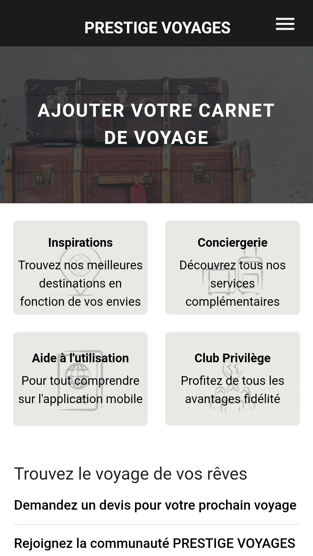 Prestige Voyages - Carnet | Indus Appstore | Screenshot