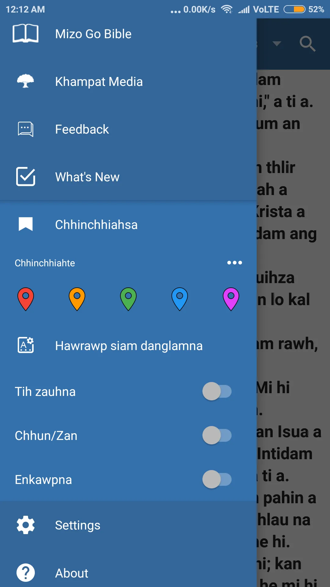 Mizo Go Bible | Indus Appstore | Screenshot