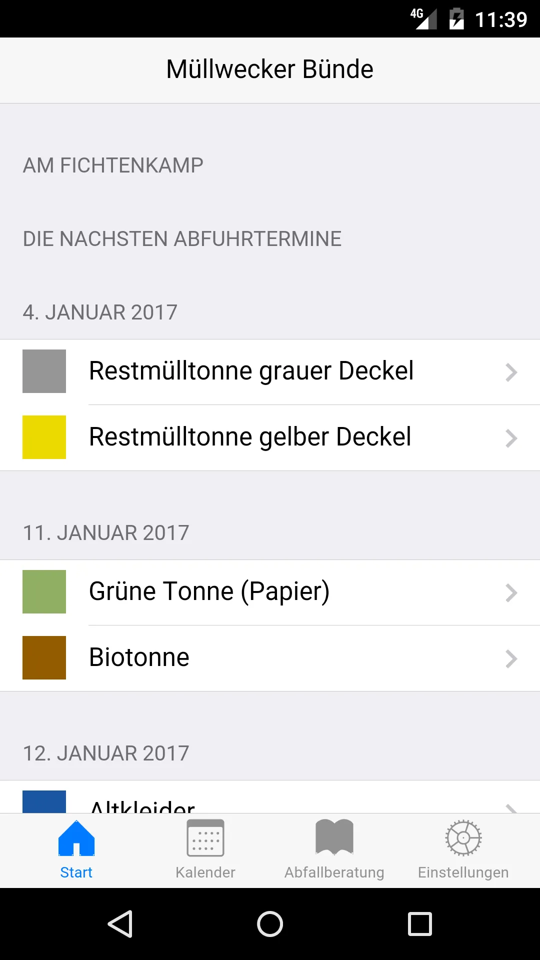 Müllwecker Bünde | Indus Appstore | Screenshot