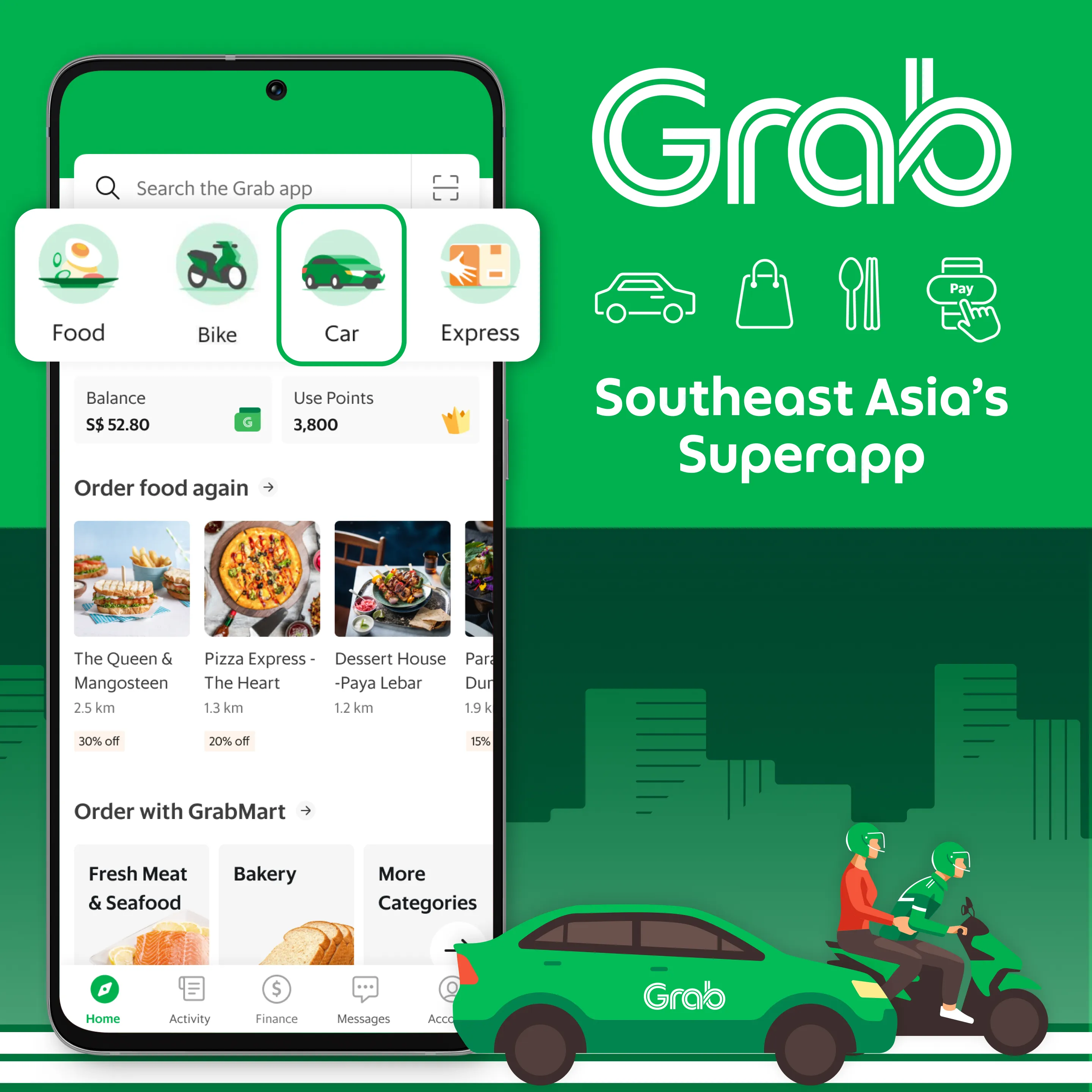 Grab - Taxi & Food Delivery | Indus Appstore | Screenshot