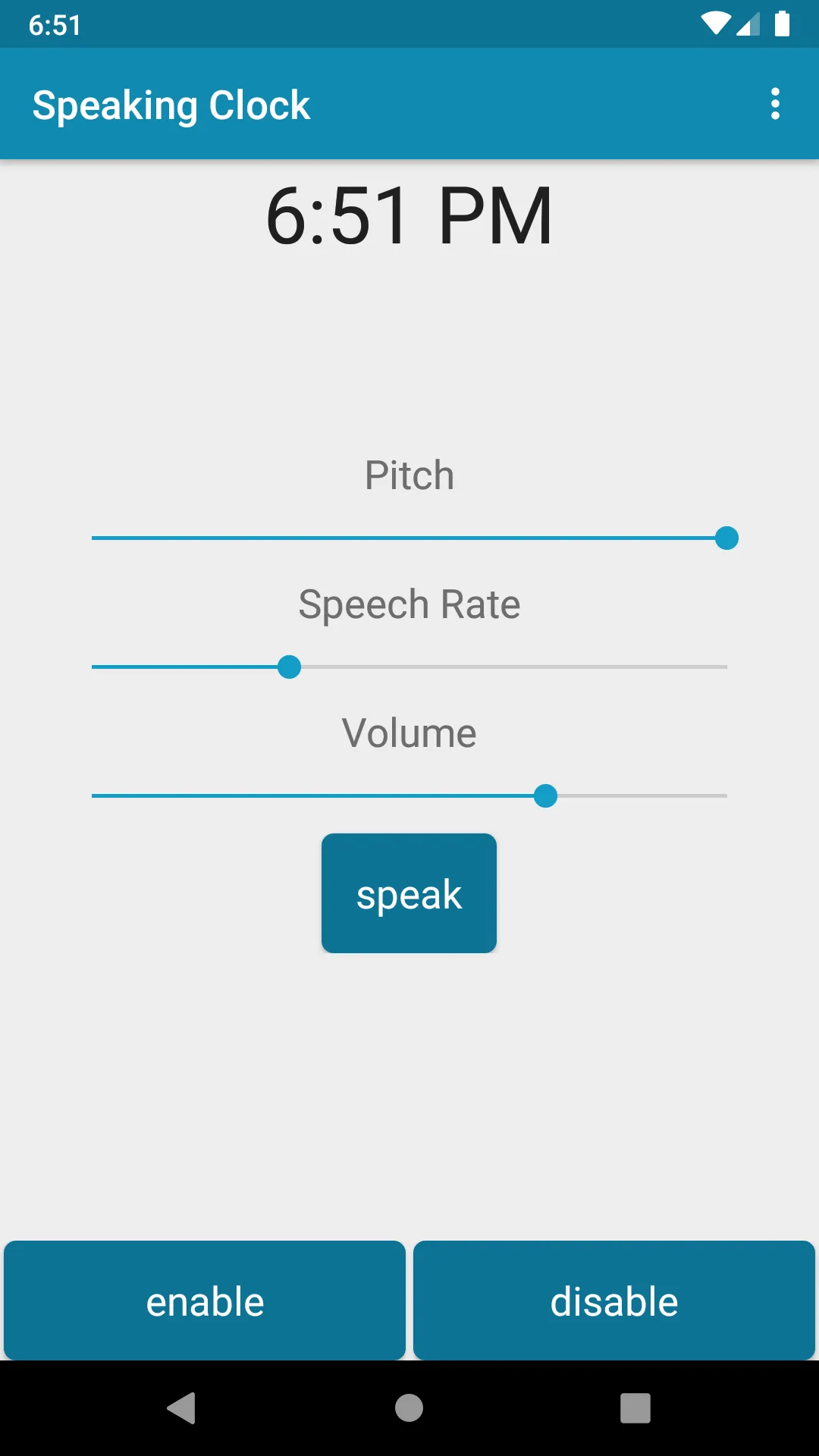 Speaking Clock - Time Teller | Indus Appstore | Screenshot