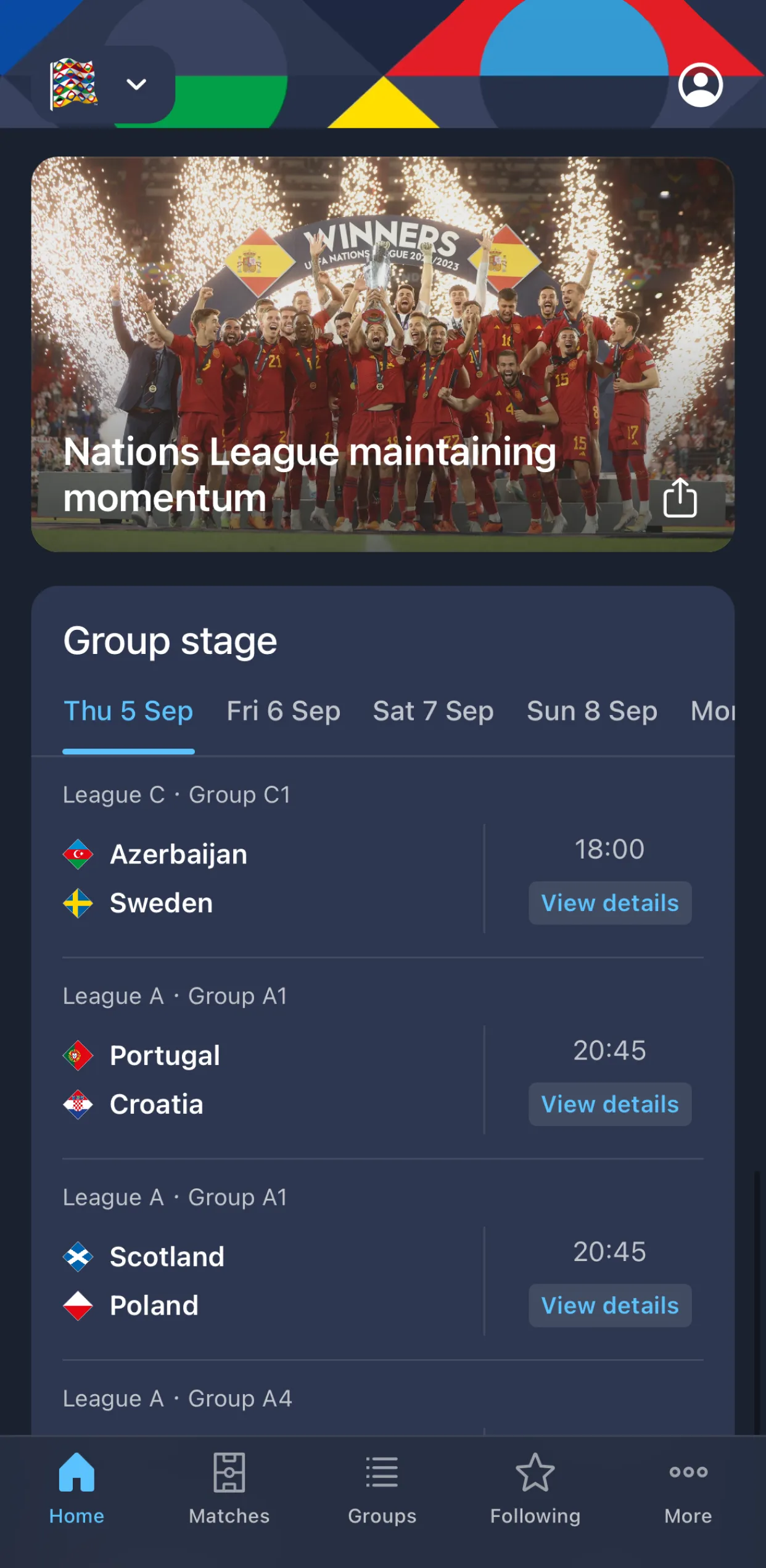 Nations League & Women's EURO | Indus Appstore | Screenshot