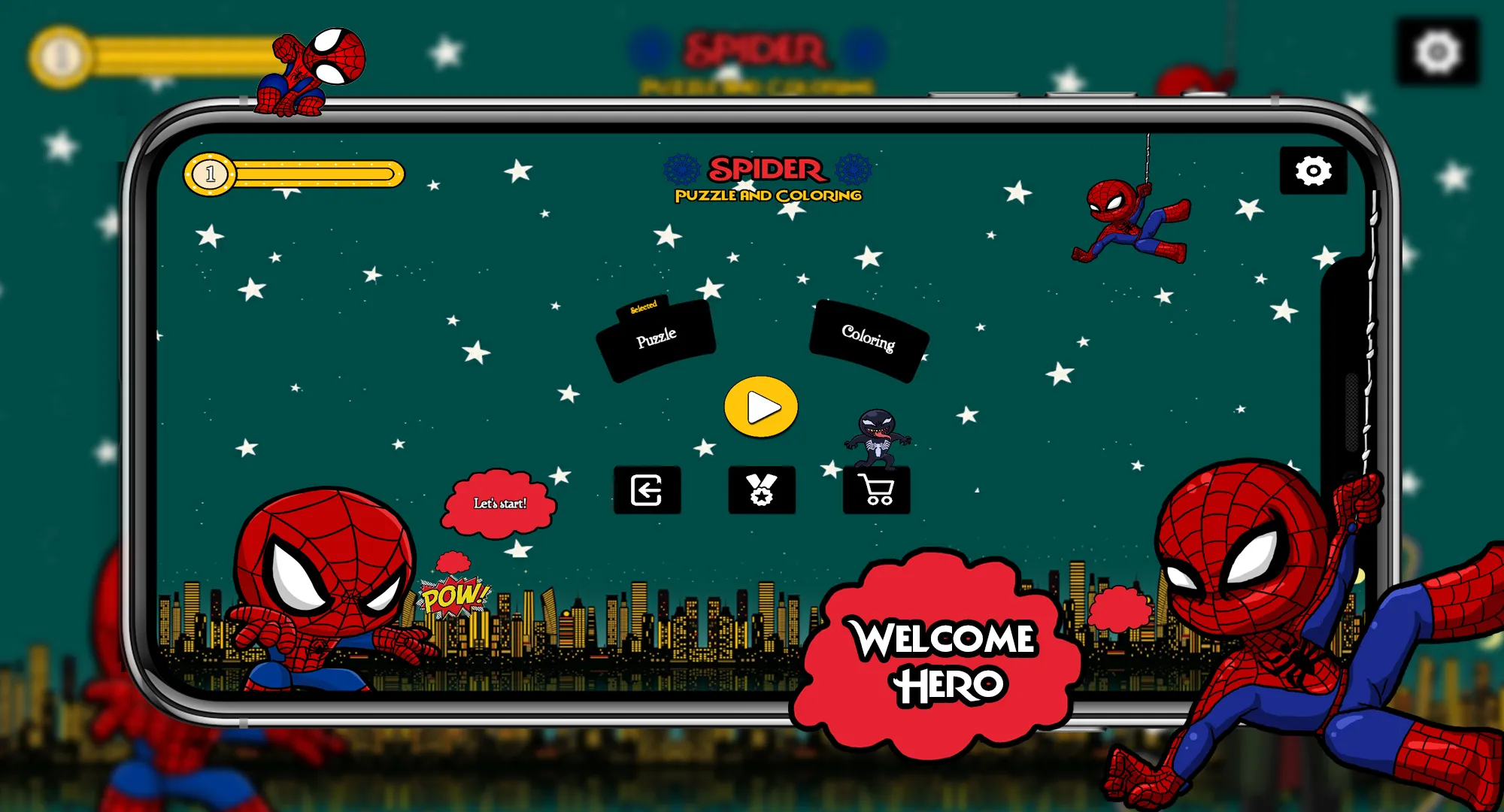 Spider Hero Puzzle | Indus Appstore | Screenshot