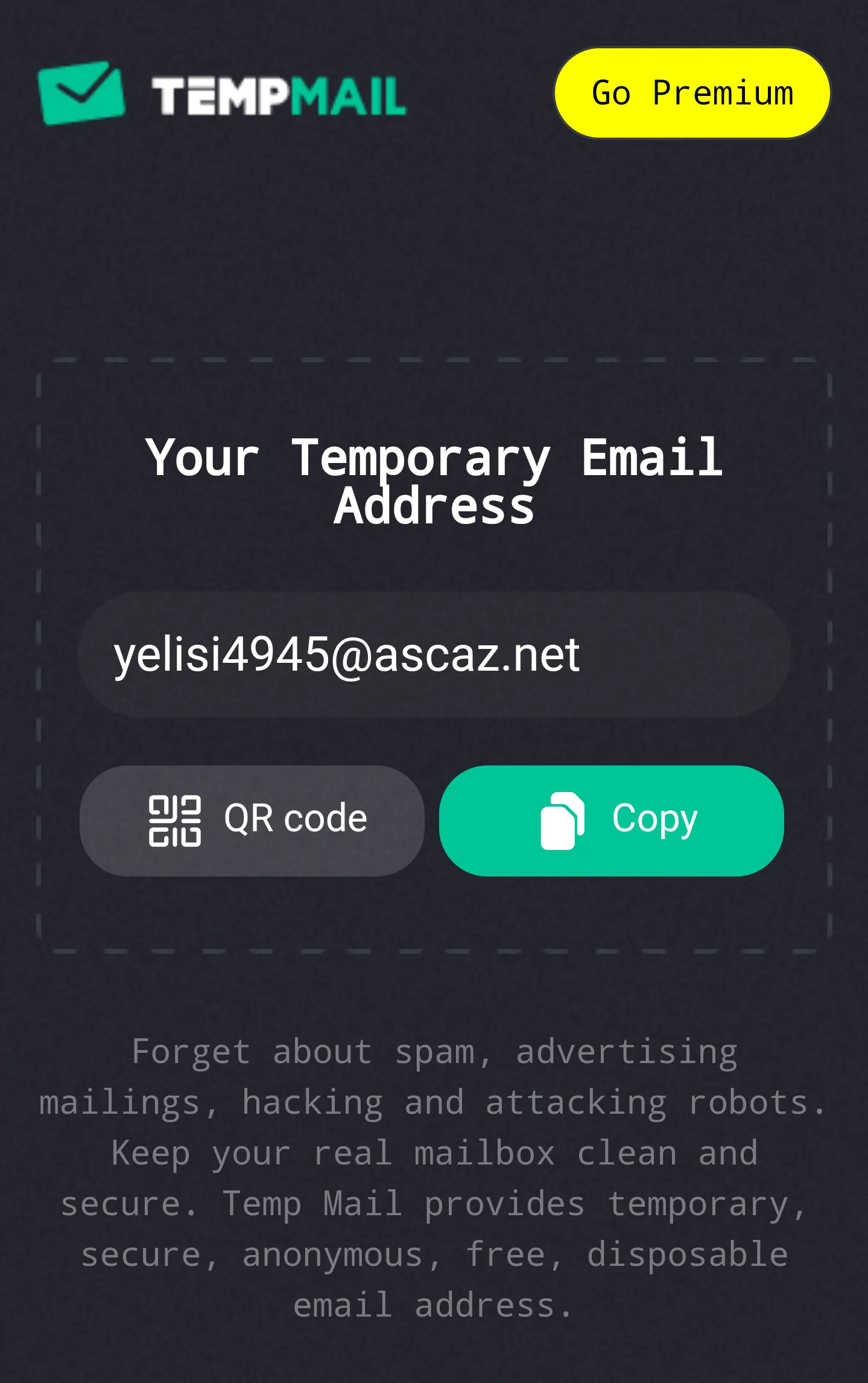 TempMailer-Get Temp Mail for S | Indus Appstore | Screenshot