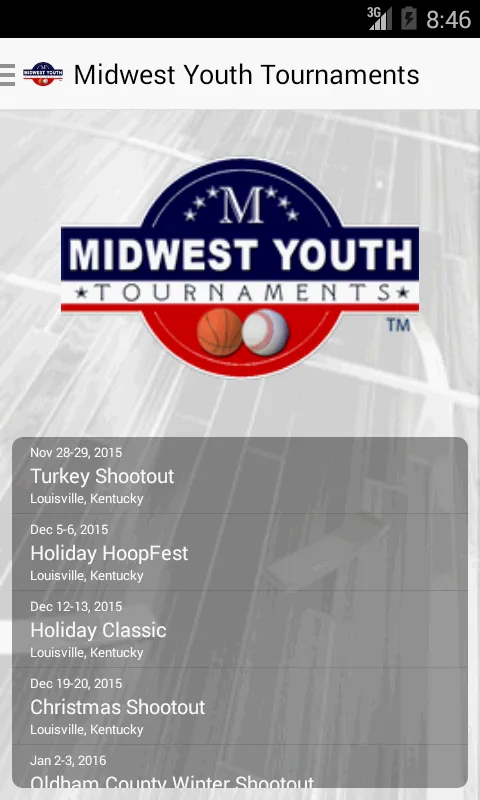 Midwest Youth Tournaments | Indus Appstore | Screenshot