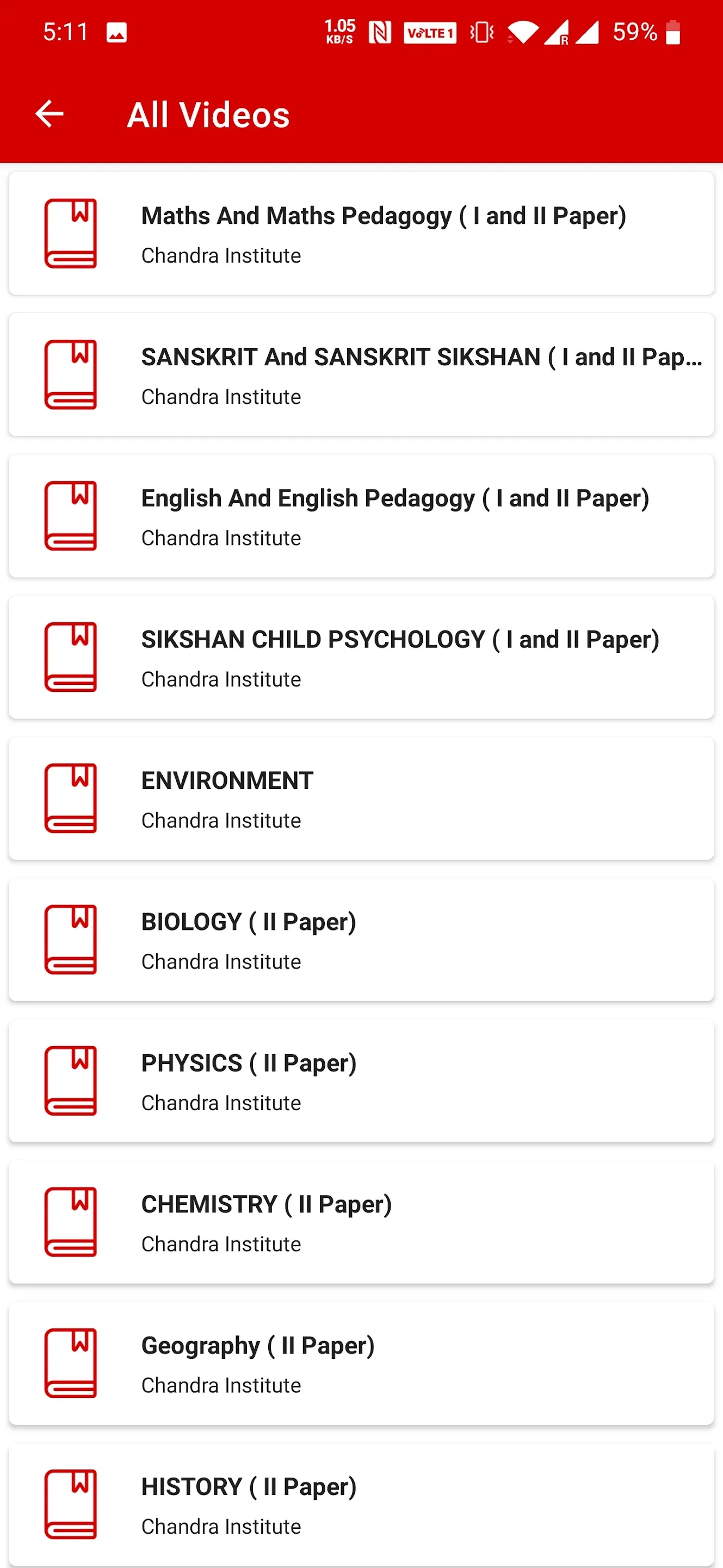 Chandra Institute Allahabad | Indus Appstore | Screenshot