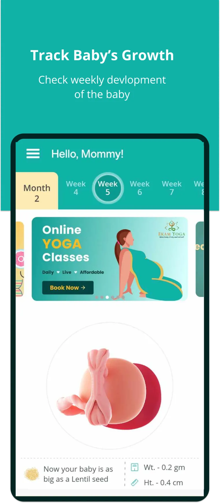 Pregnancy and Baby Tracker | Indus Appstore | Screenshot