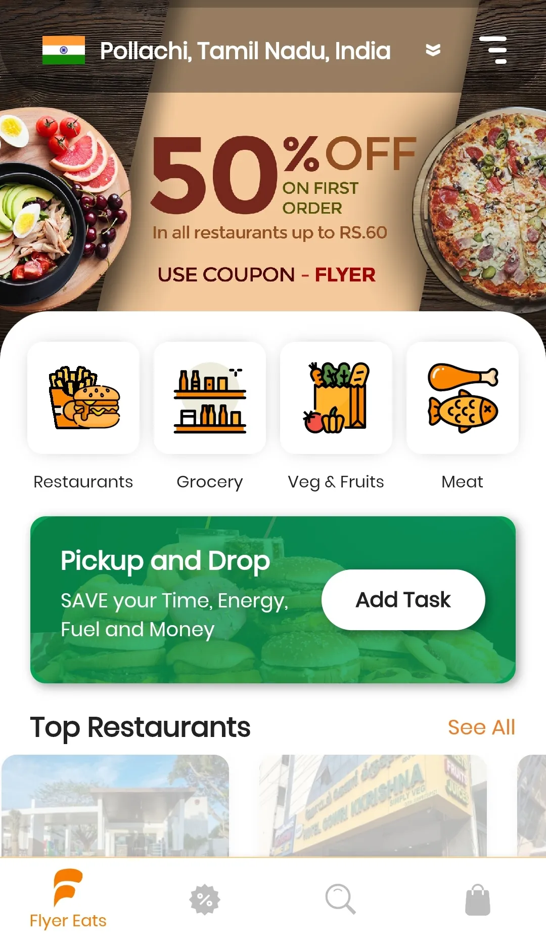 Flyer Eats: Food&Meat Delivery | Indus Appstore | Screenshot