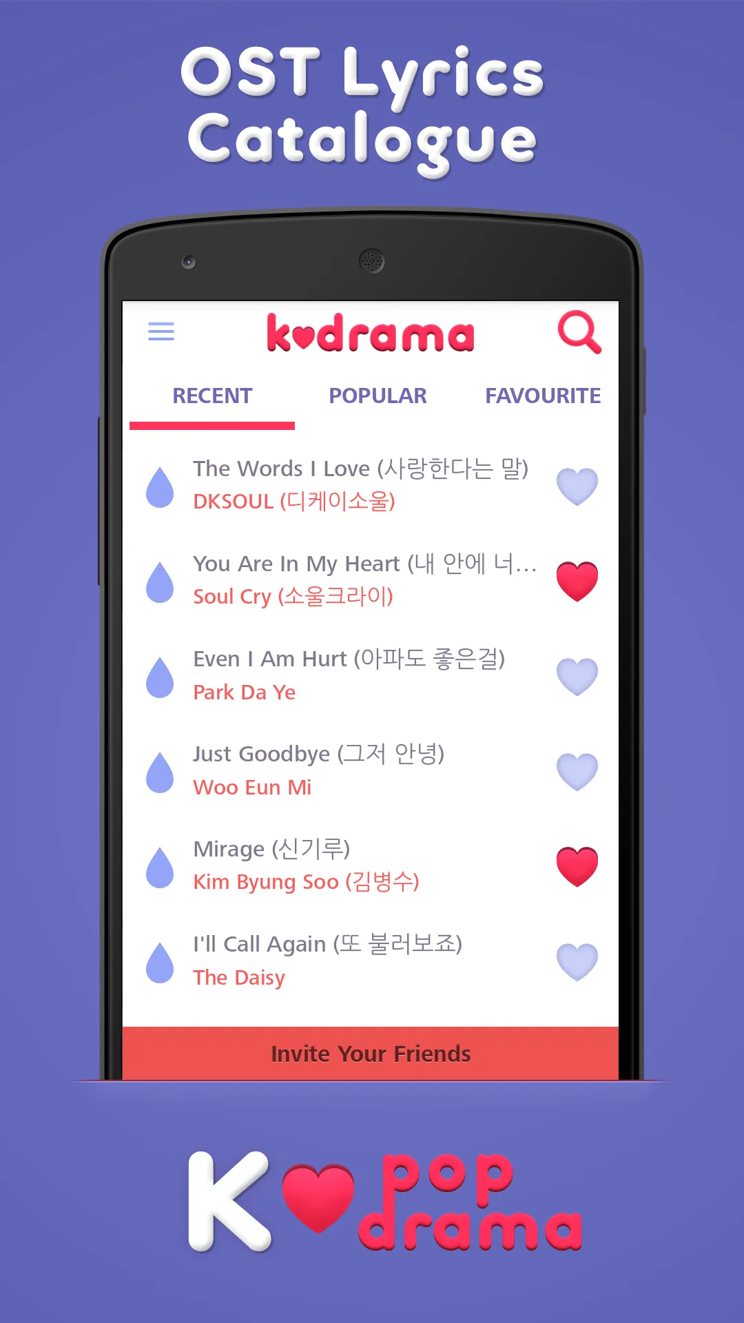 K-drama OST Lyrics | Indus Appstore | Screenshot