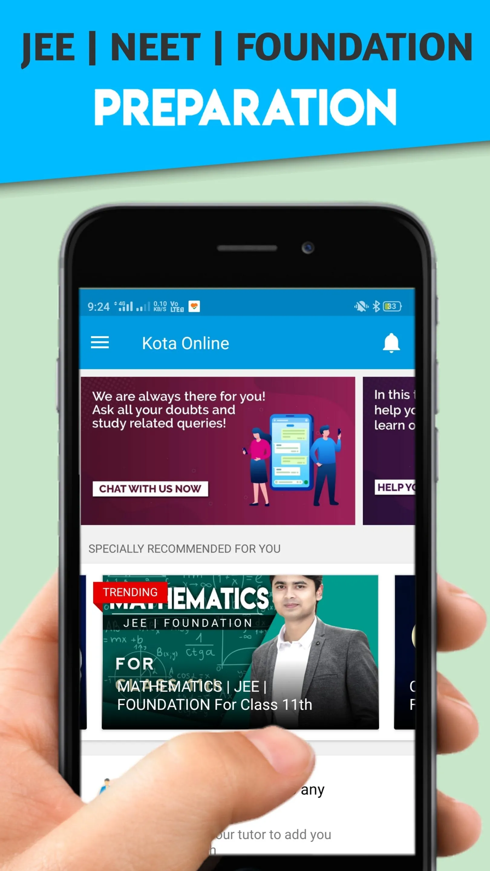 Kota Online | JEE, NEET, FOUND | Indus Appstore | Screenshot