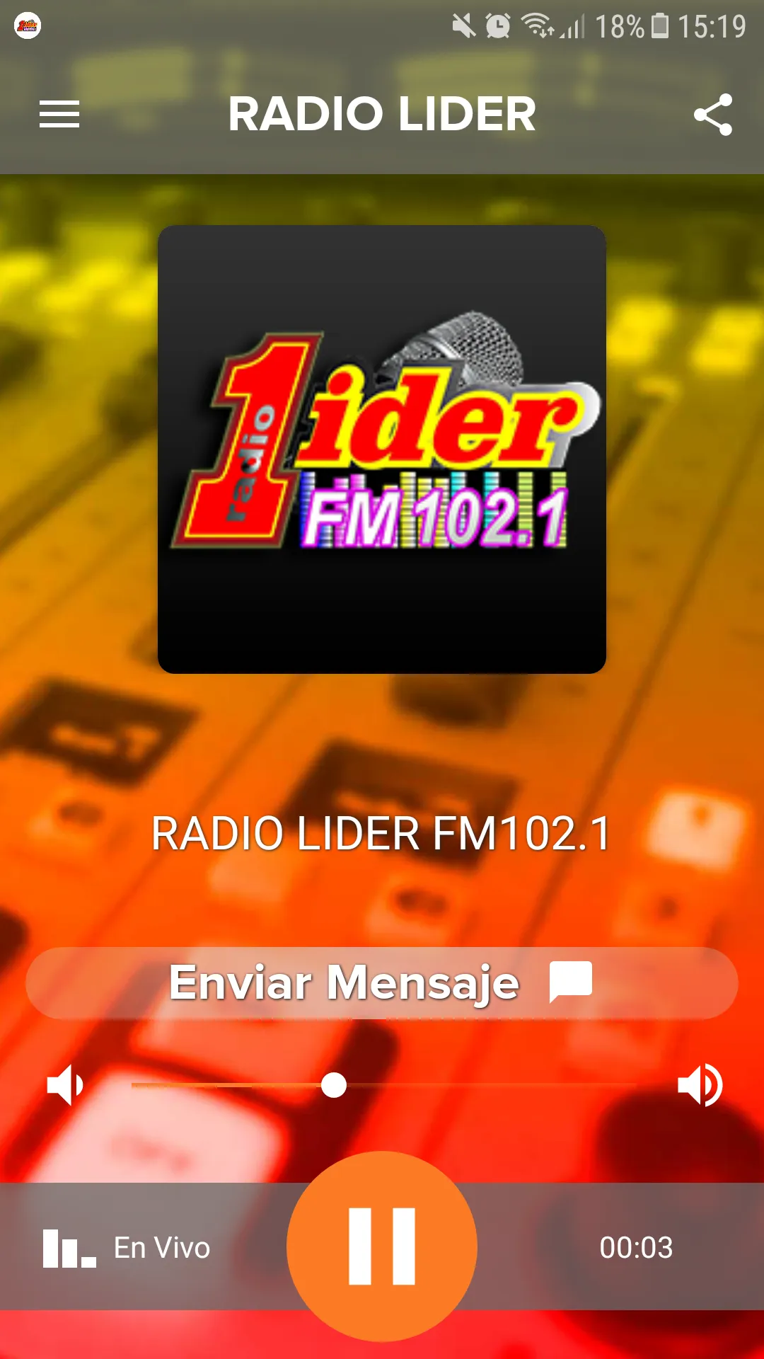 Radio Lider 102.1 | Indus Appstore | Screenshot