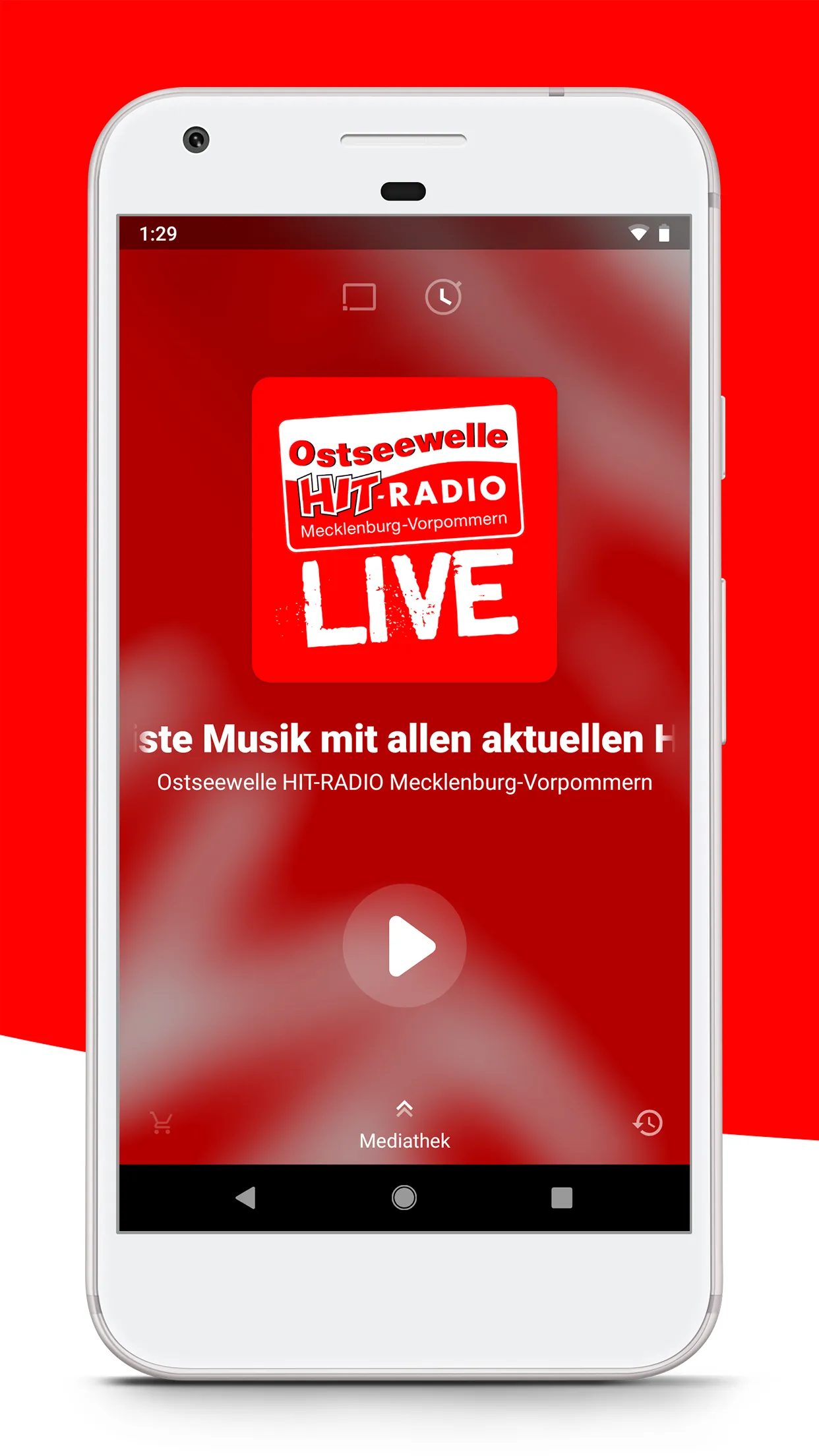 Ostseewelle HIT-RADIO M-V | Indus Appstore | Screenshot