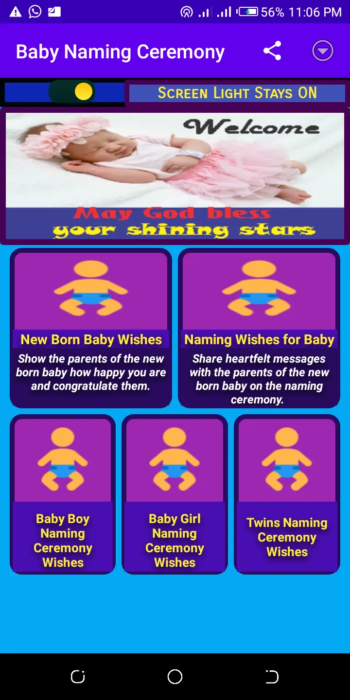 Baby Naming Ceremony Wishes | Indus Appstore | Screenshot