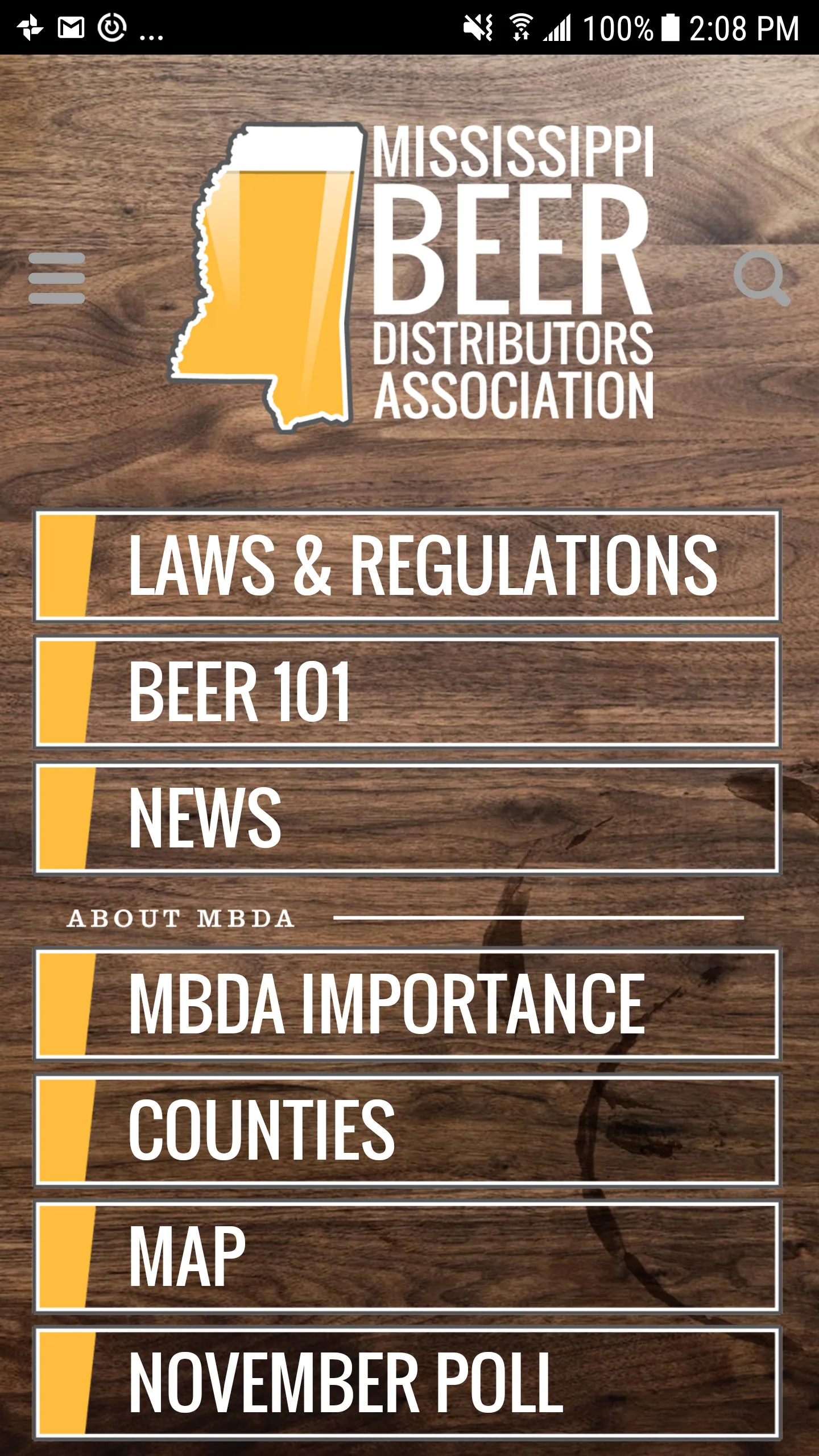 Mississippi Beer Distributors  | Indus Appstore | Screenshot