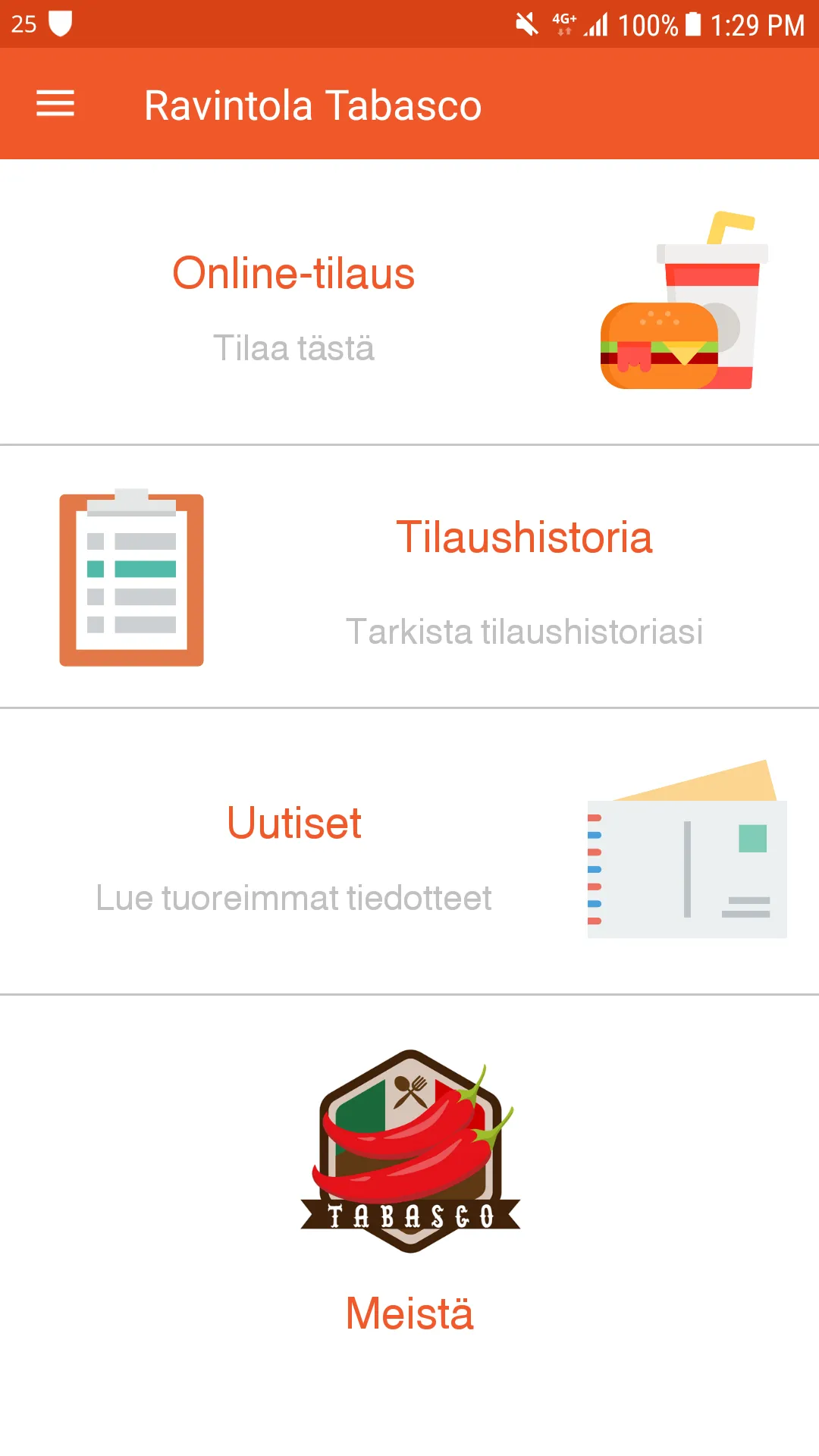 Ravintola Tabasco | Indus Appstore | Screenshot