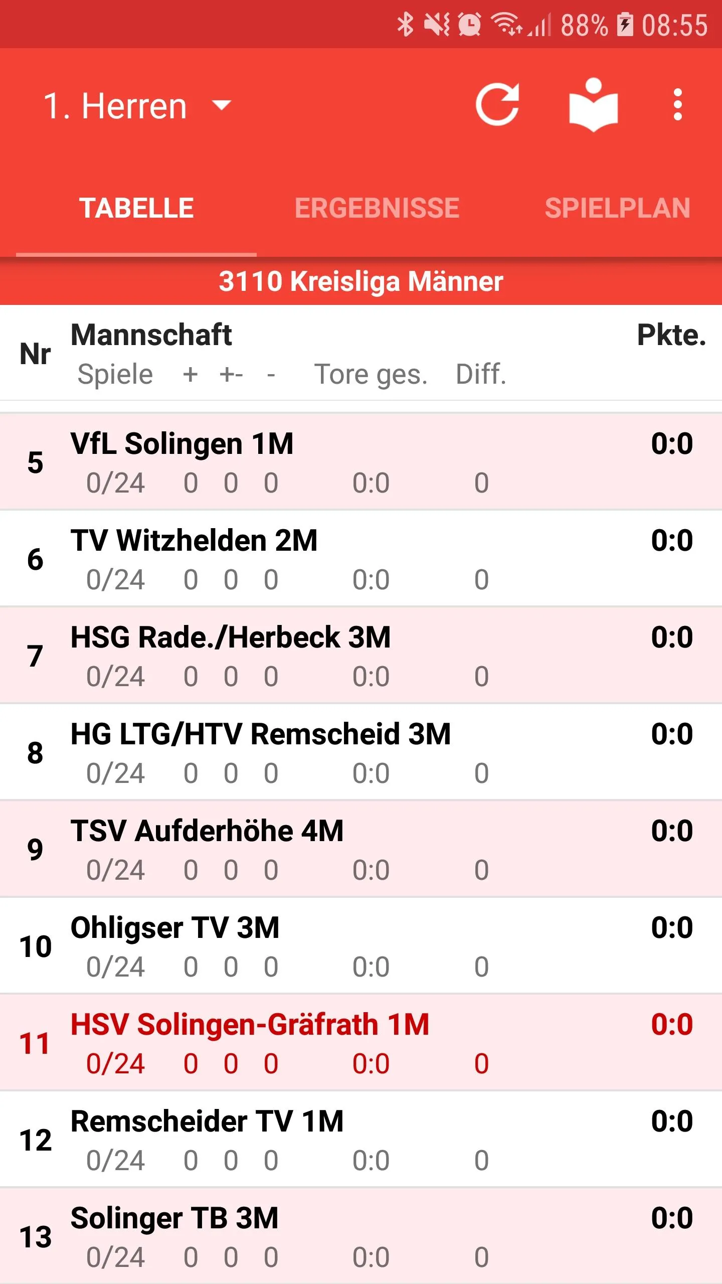 HSV Solingen-Gräfrath | Indus Appstore | Screenshot