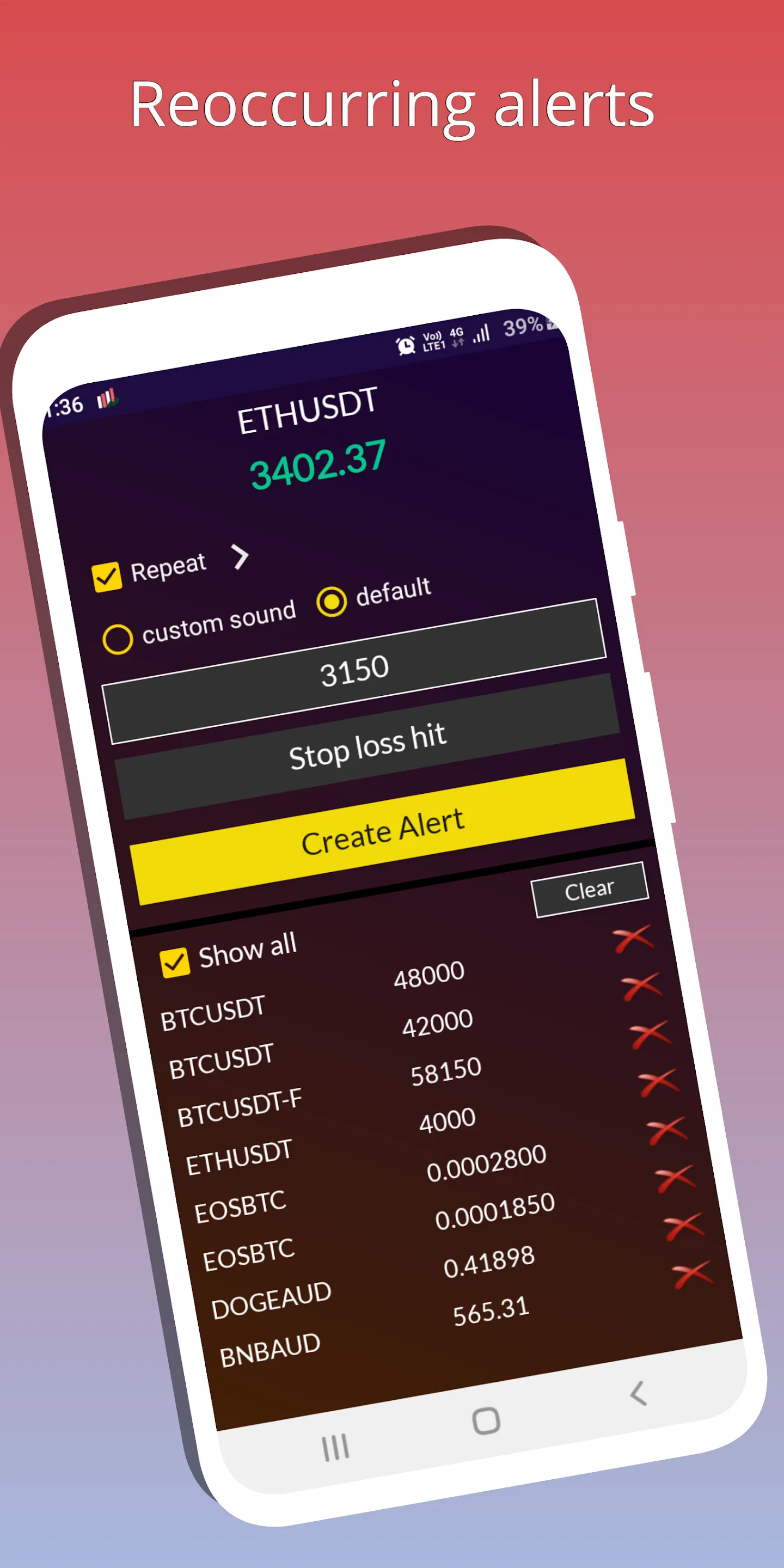 Crypto Alerts - For binance | Indus Appstore | Screenshot