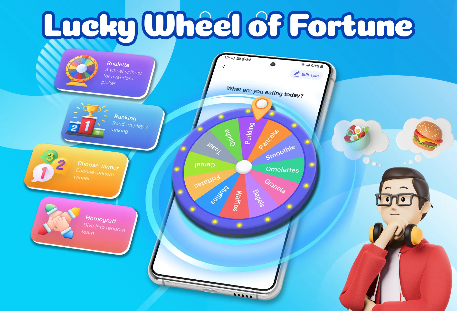 Spin the Wheel: Finger Picker | Indus Appstore | Screenshot
