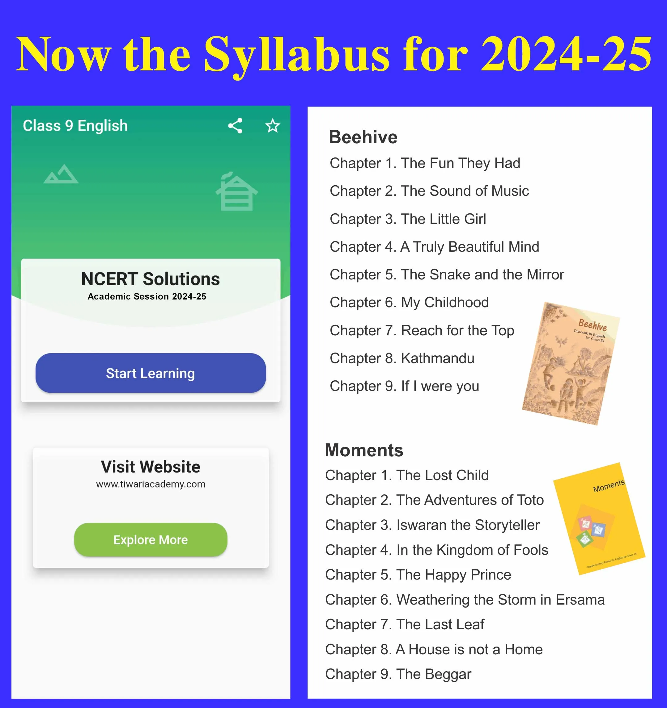 Class 9 English for 2024-25 | Indus Appstore | Screenshot